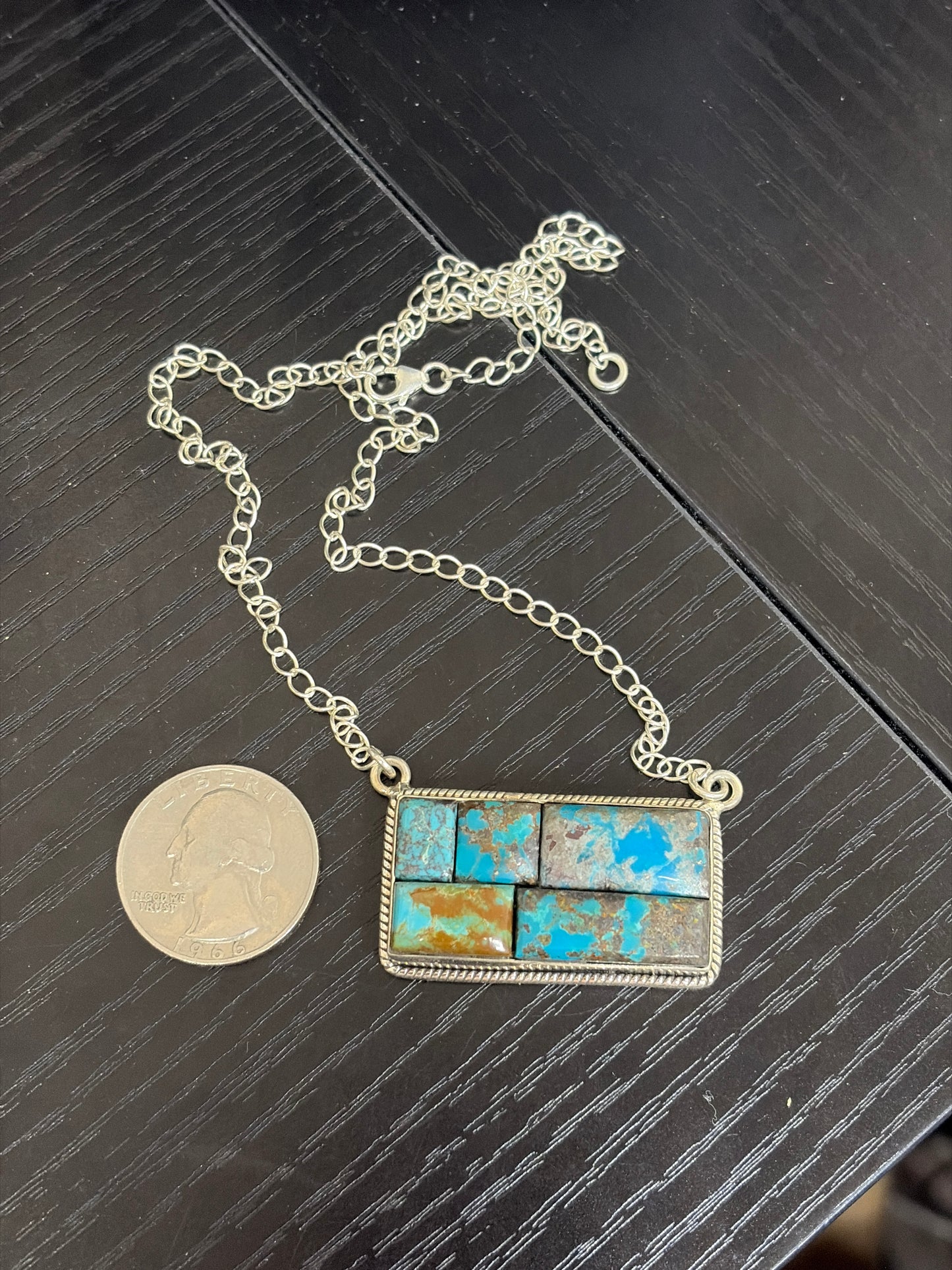 Turquoise Cobblestone Necklace