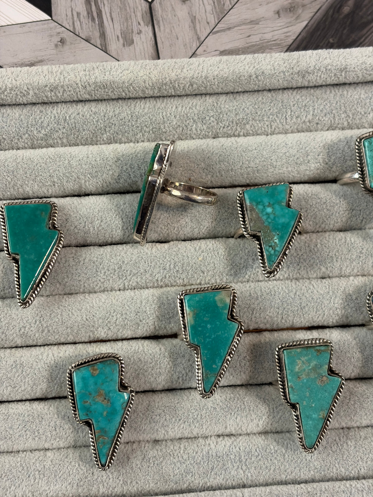 The Turquoise Bolt Rings