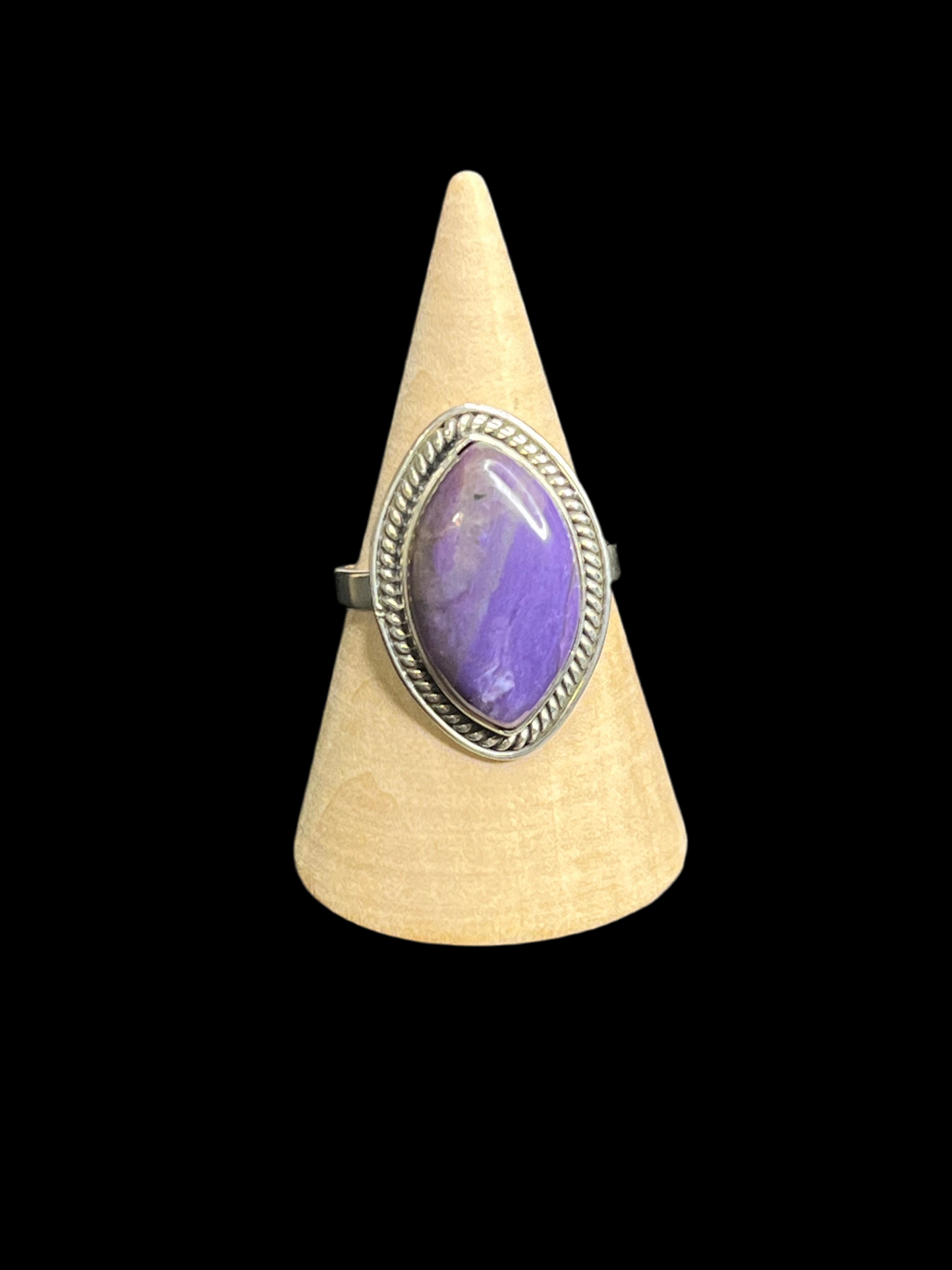 Marquise Natural Stone Sterling Silver Rings