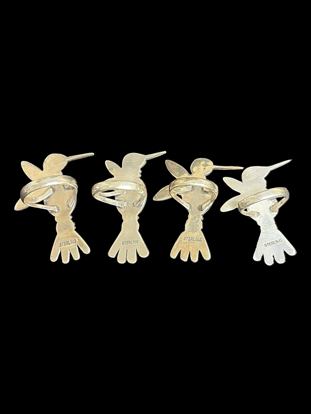 Handcrafted Hummingbird Statement Rings – Silver Fin Jewelry