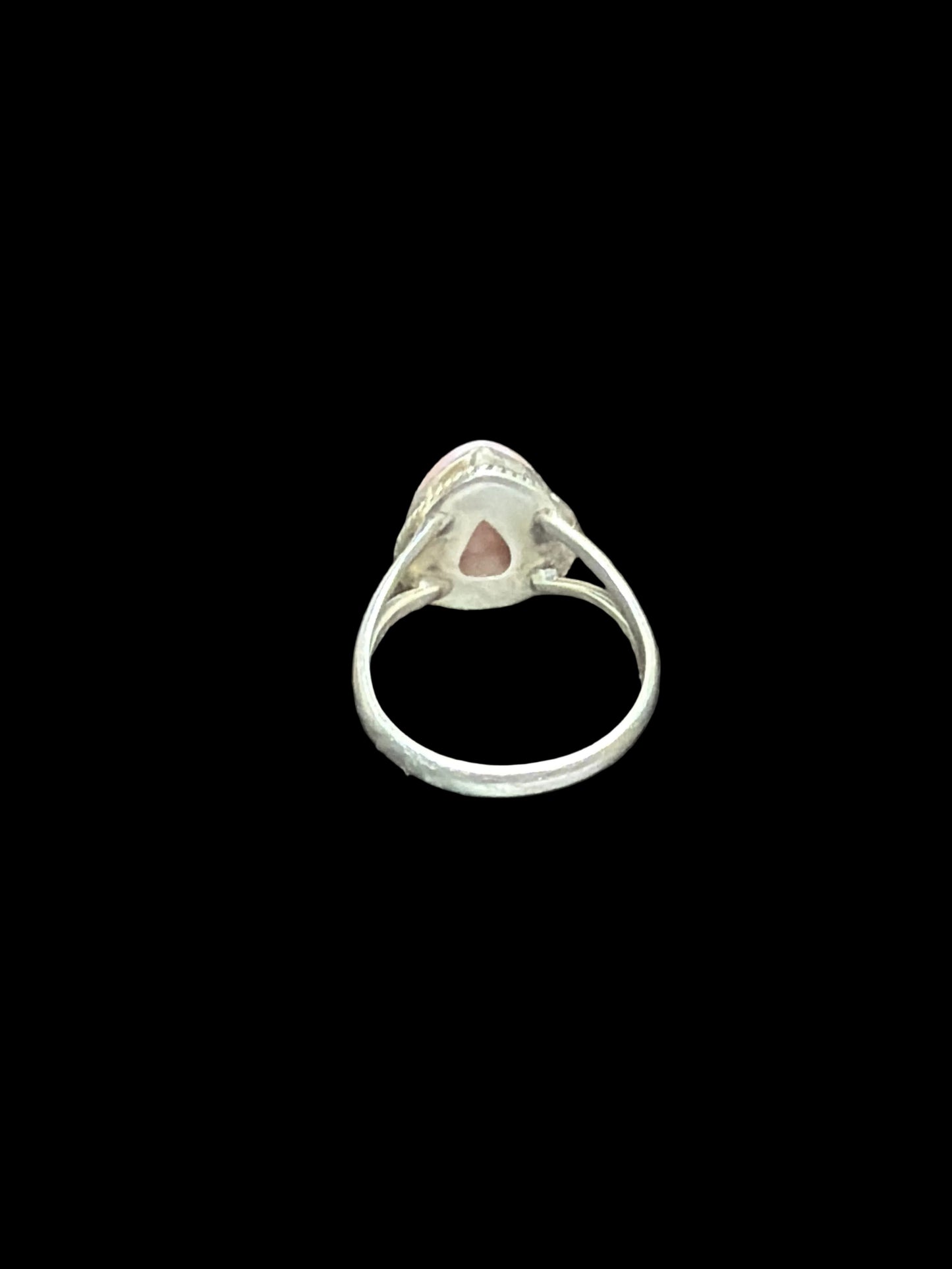 Natural Pink Opal Ring - size 11