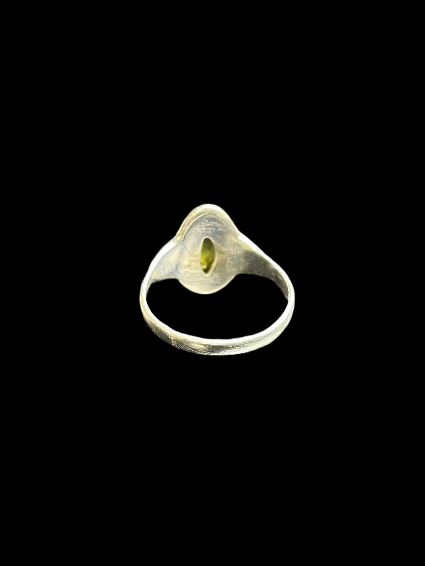 Peridot Sterling Silver Ring - size 8