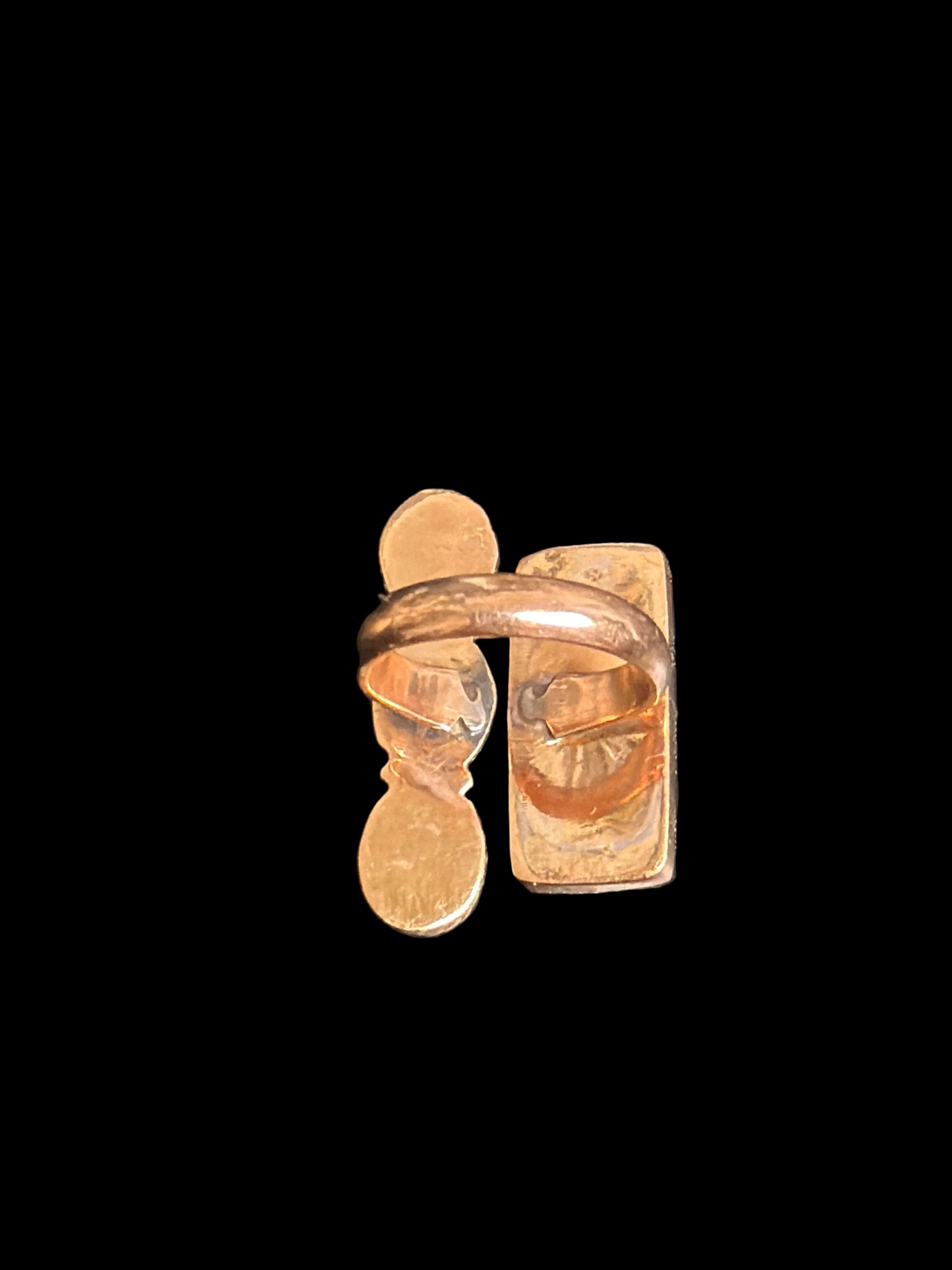 Copper - Charoite & Moonstone Floater Ring