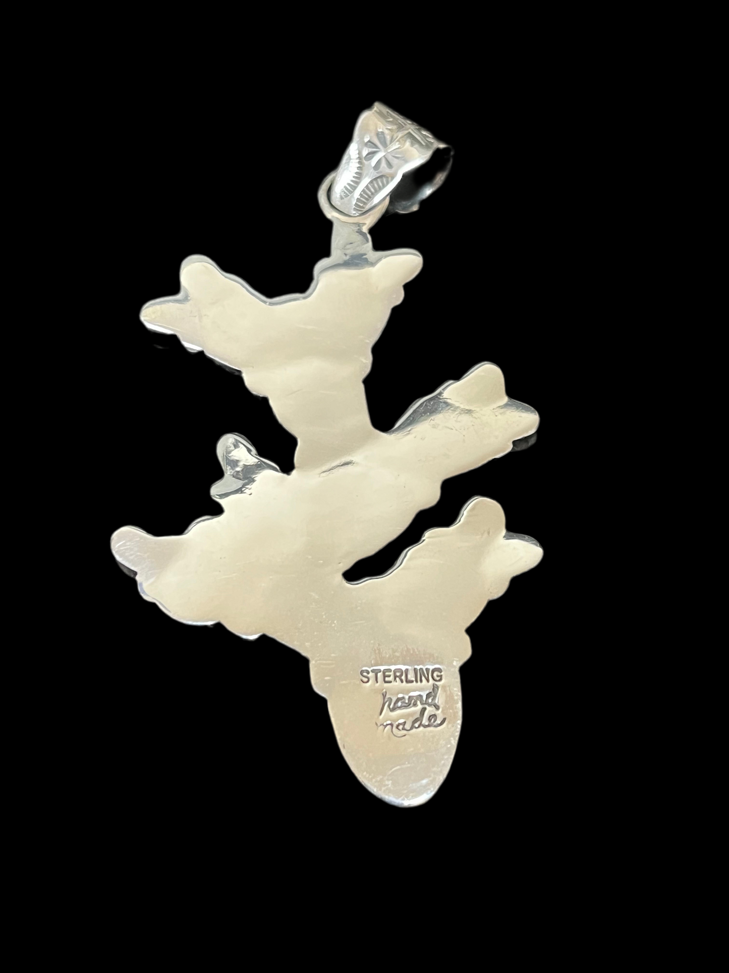 Kingman Turquoise & Coral Cactus Pendant