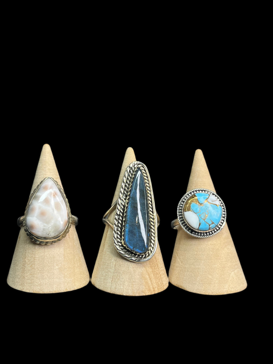 Size 10 Sterling Silver Rings