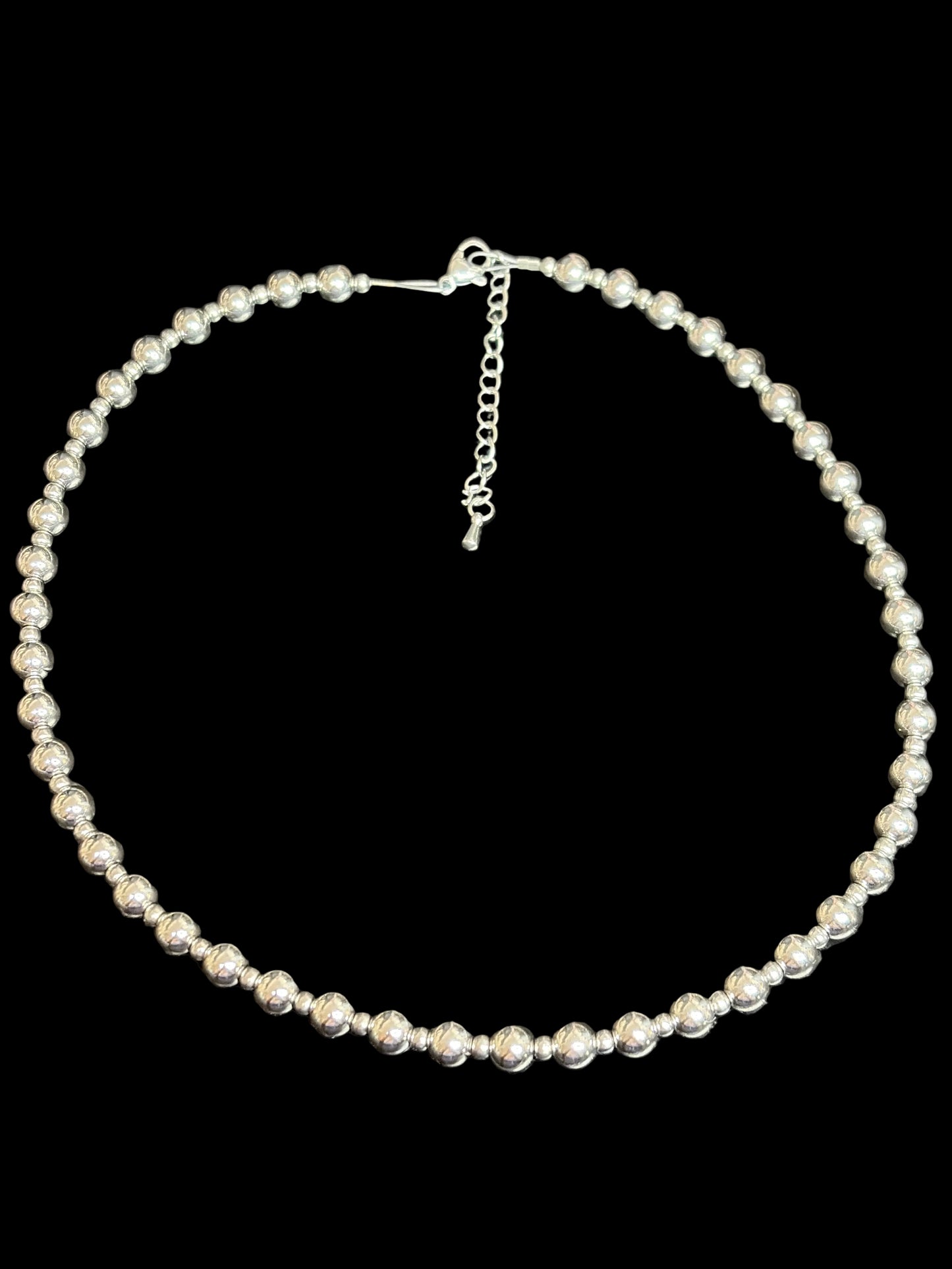 3mm & 6mm Stainless Pearl Necklace