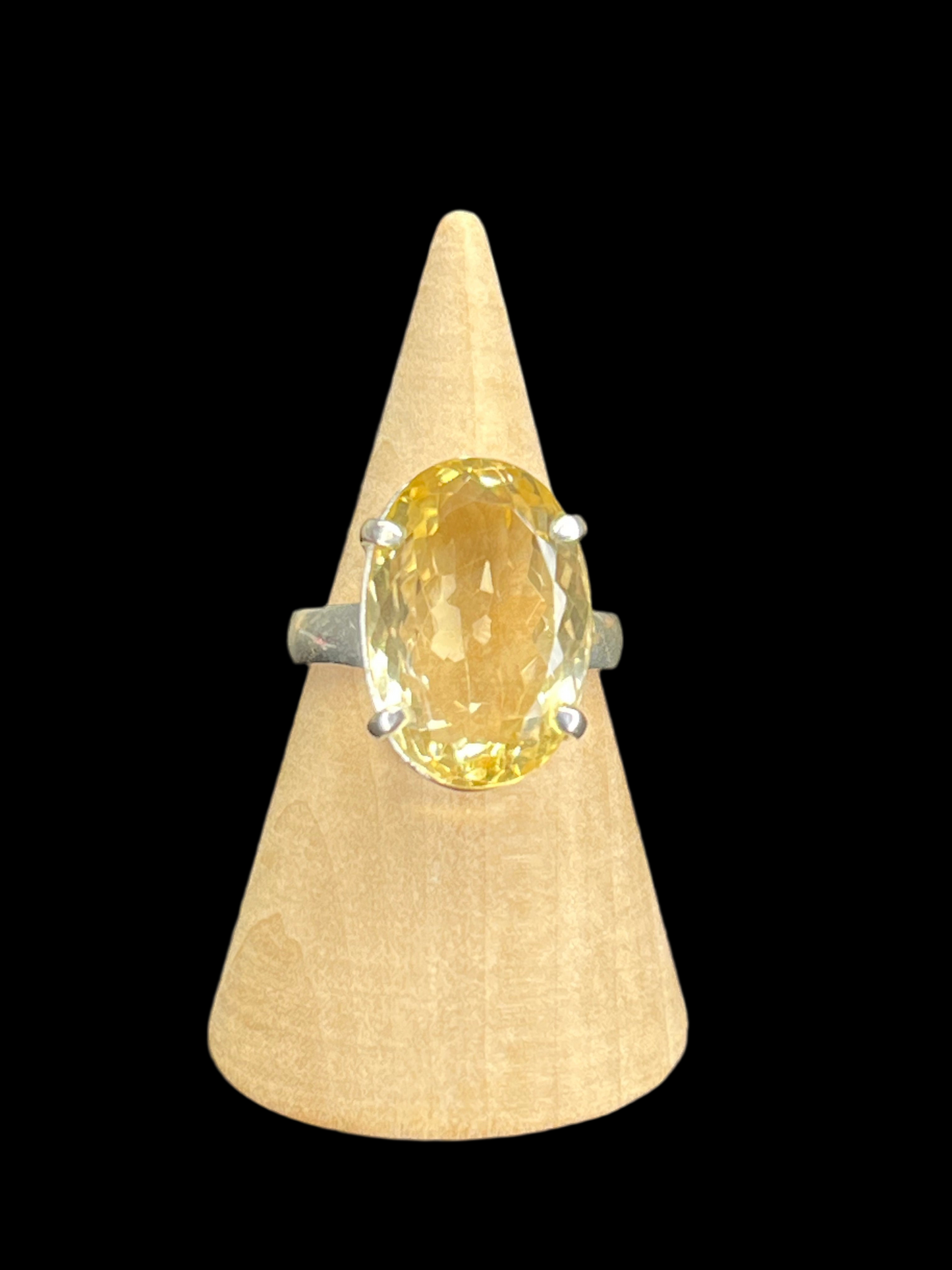 High Grade Citrine Sterling Silver Rings