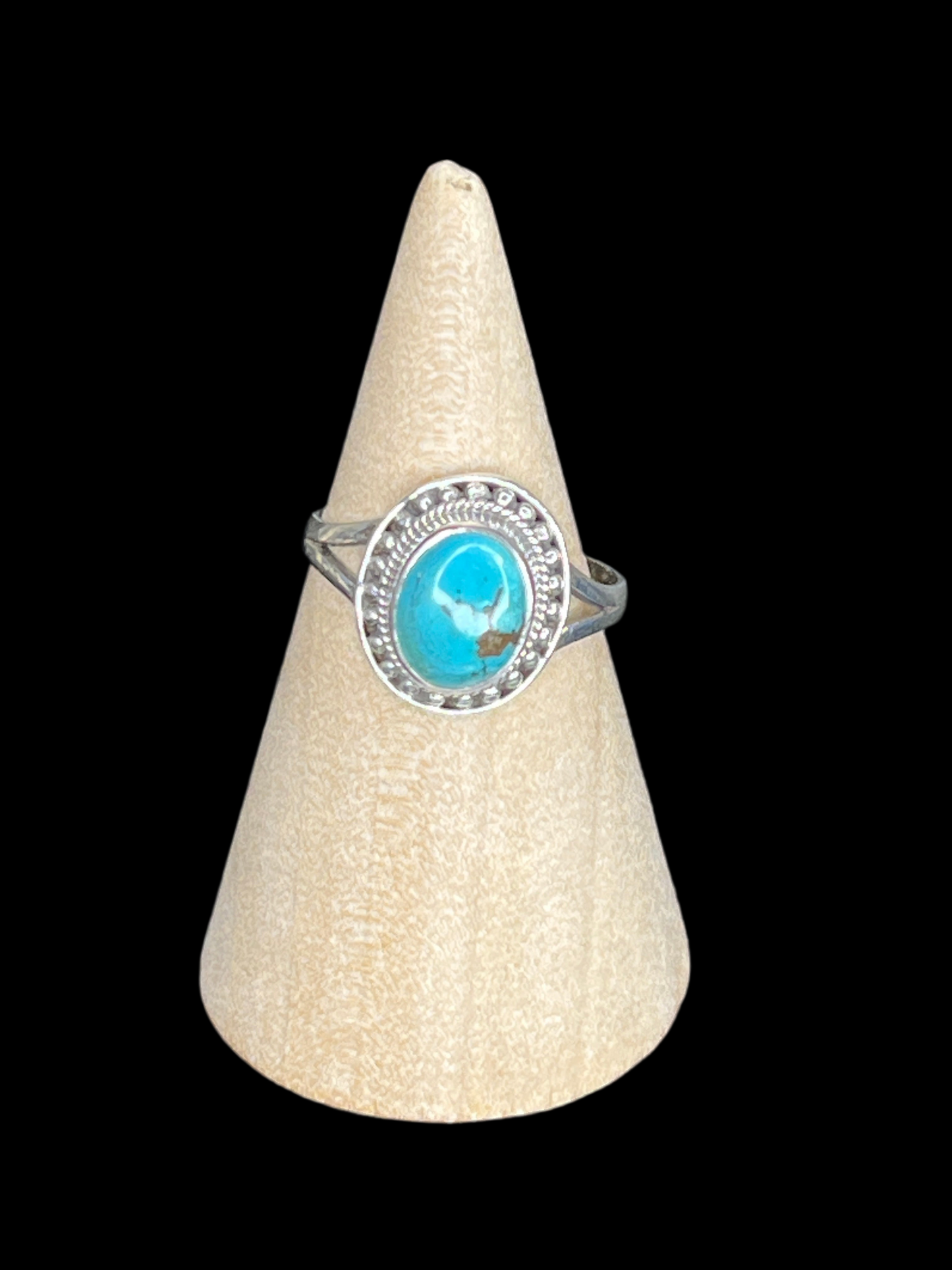 Turquoise Sterling Silver Rings - Adjustable