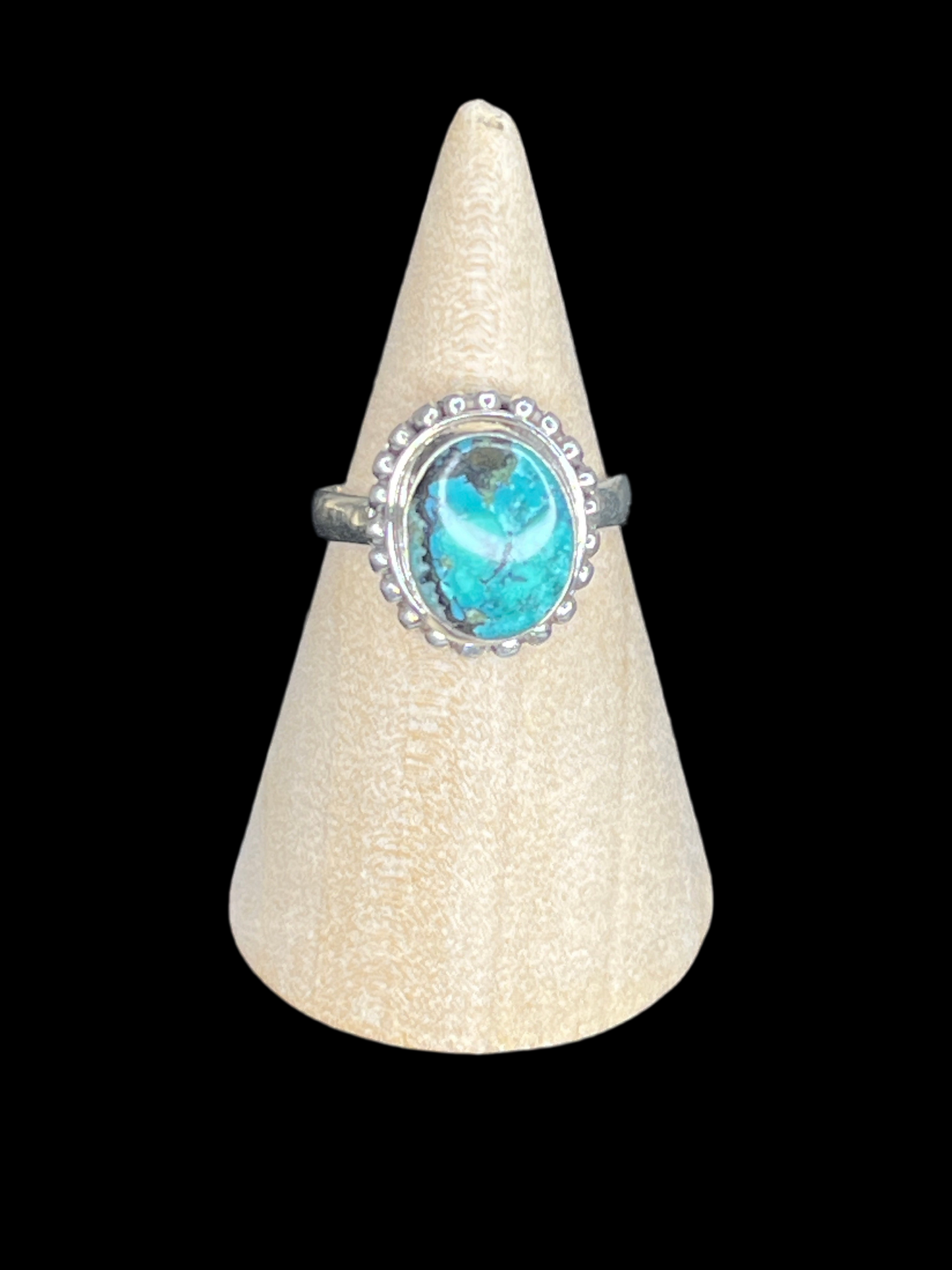 Turquoise Sterling Silver Rings - Adjustable