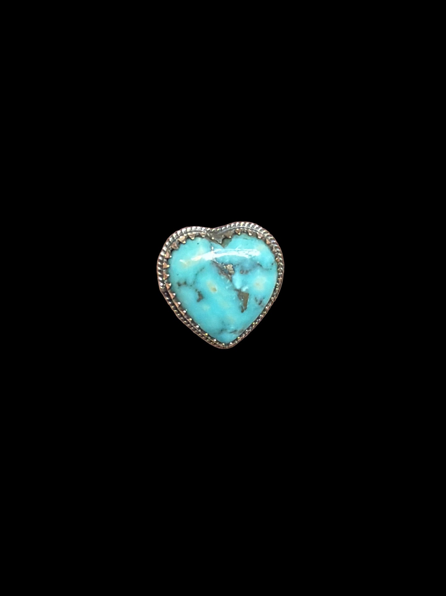 The Arizona Turquoise Heart Rings