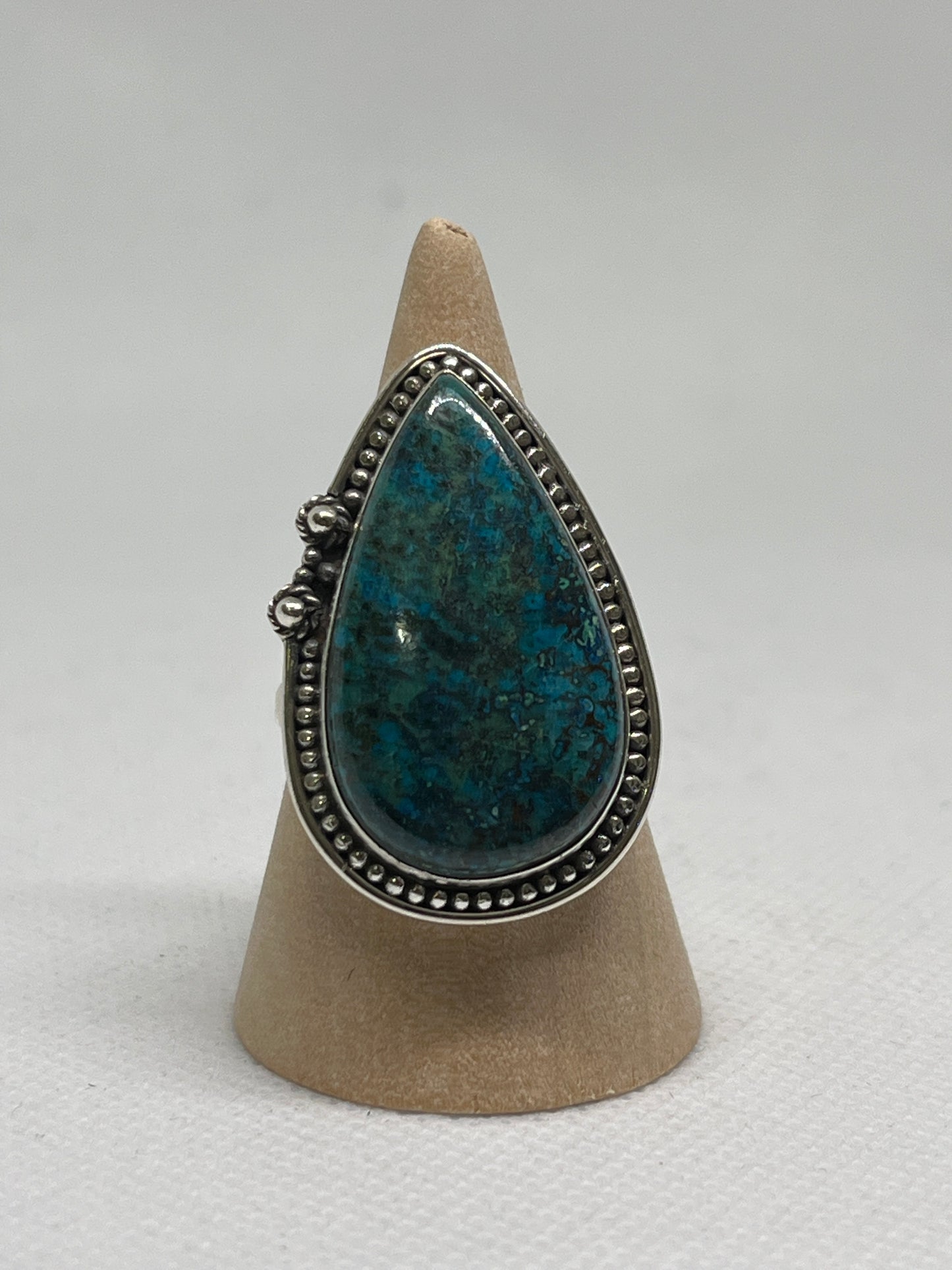 Azurite Malachite Sterling Silver Rings sizes 5-12