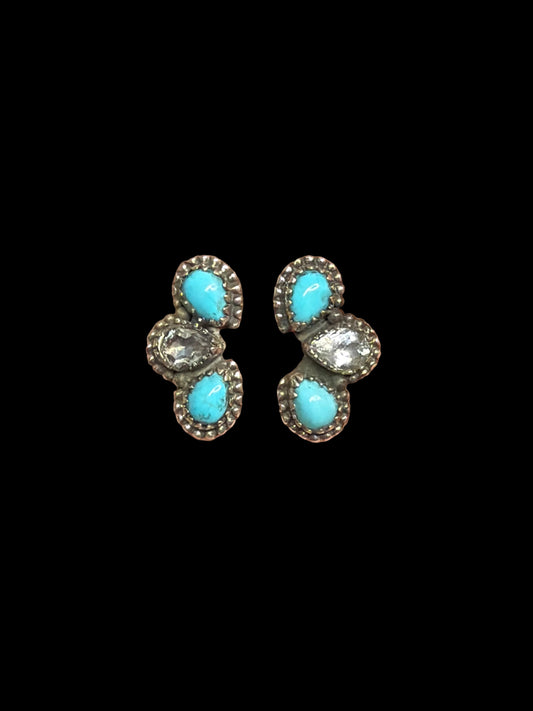 Southwest Sparkle Ear Crawler Earrings