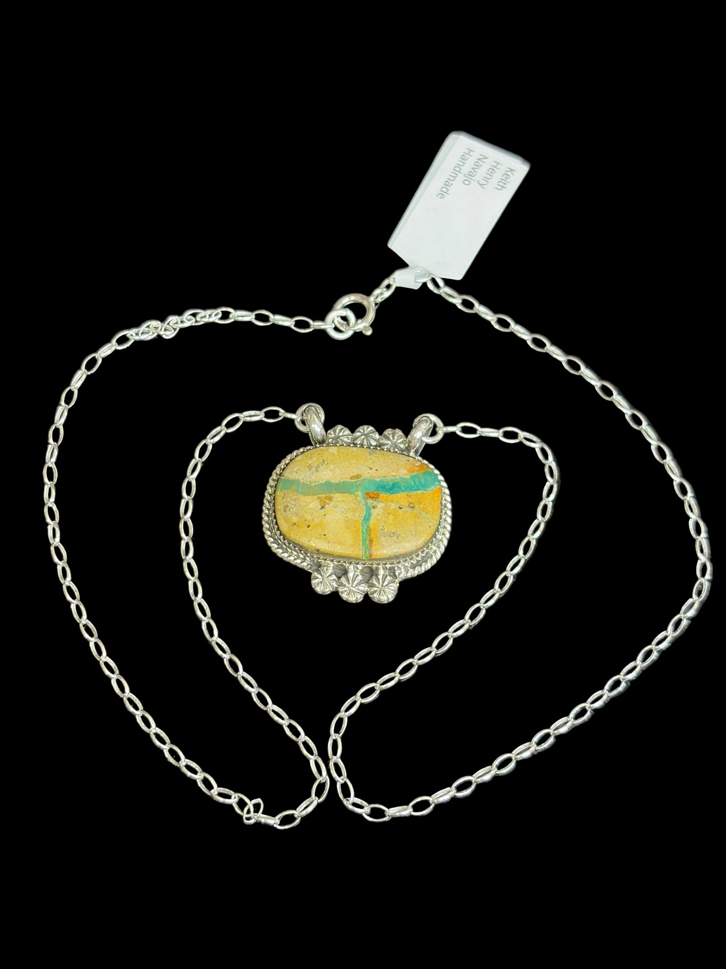 Navajo - Keith Henry - Royston Ribbon Turquoise Necklace