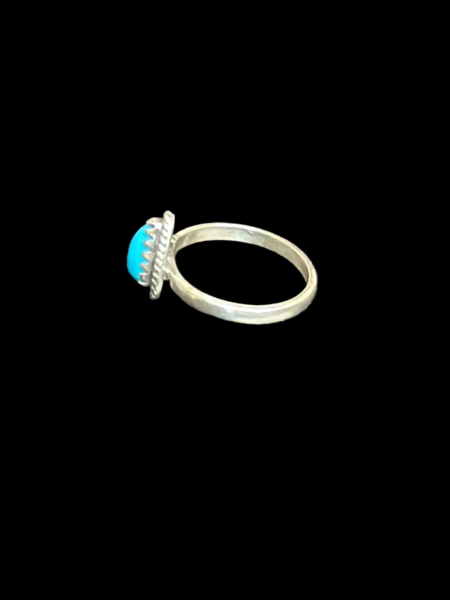 Handcrafted Everyday Kingman Turquoise Ring - size 9