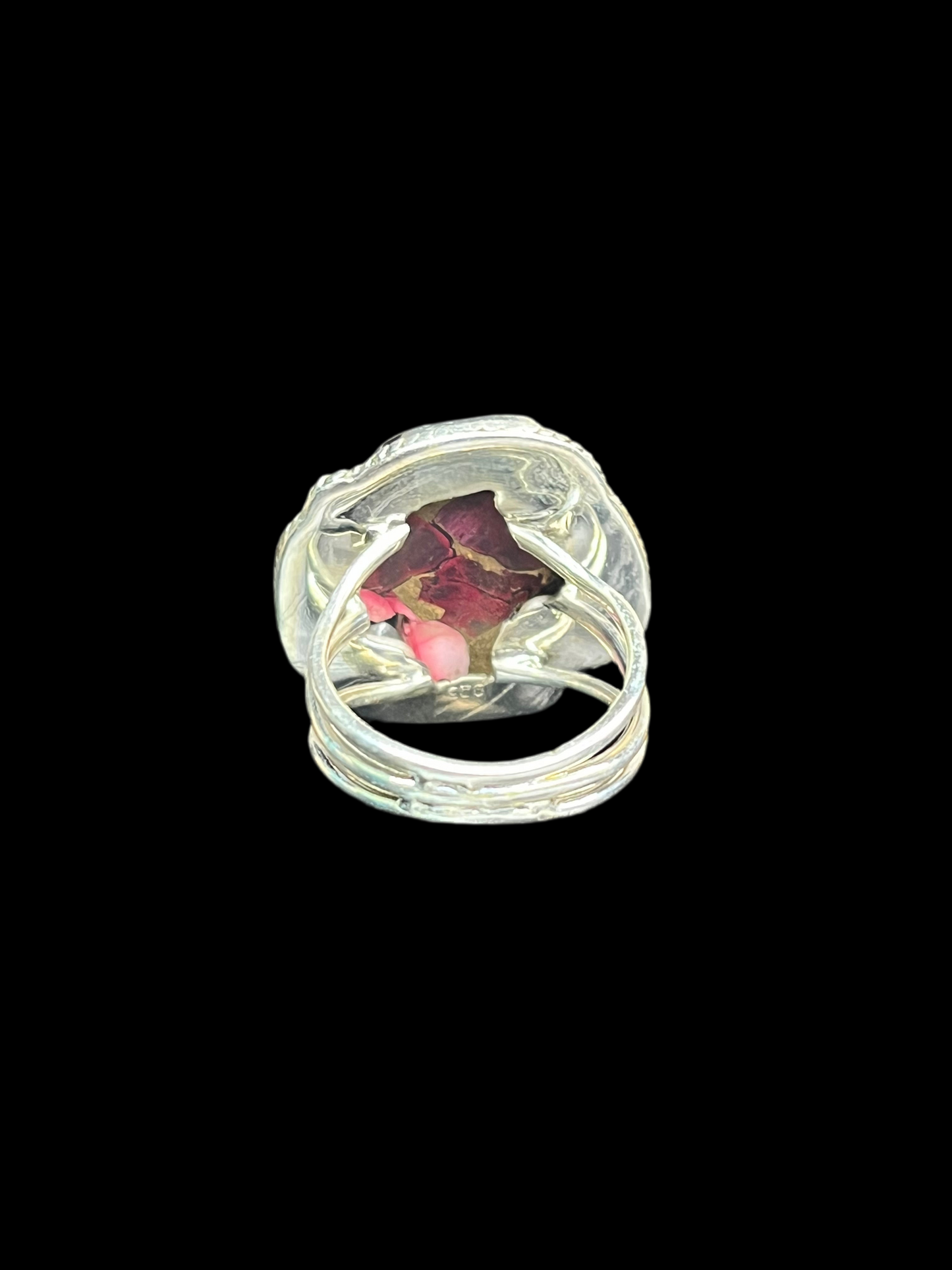 Red Dahlia Thunderbird Ring - size 8