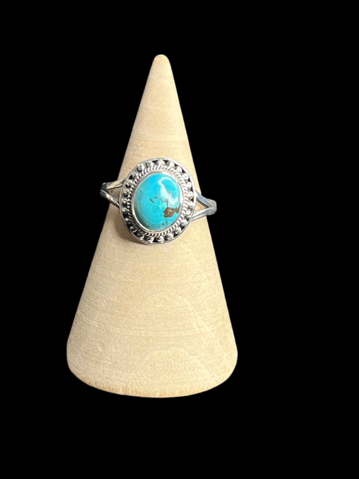 Turquoise Sterling Silver Rings - Adjustable