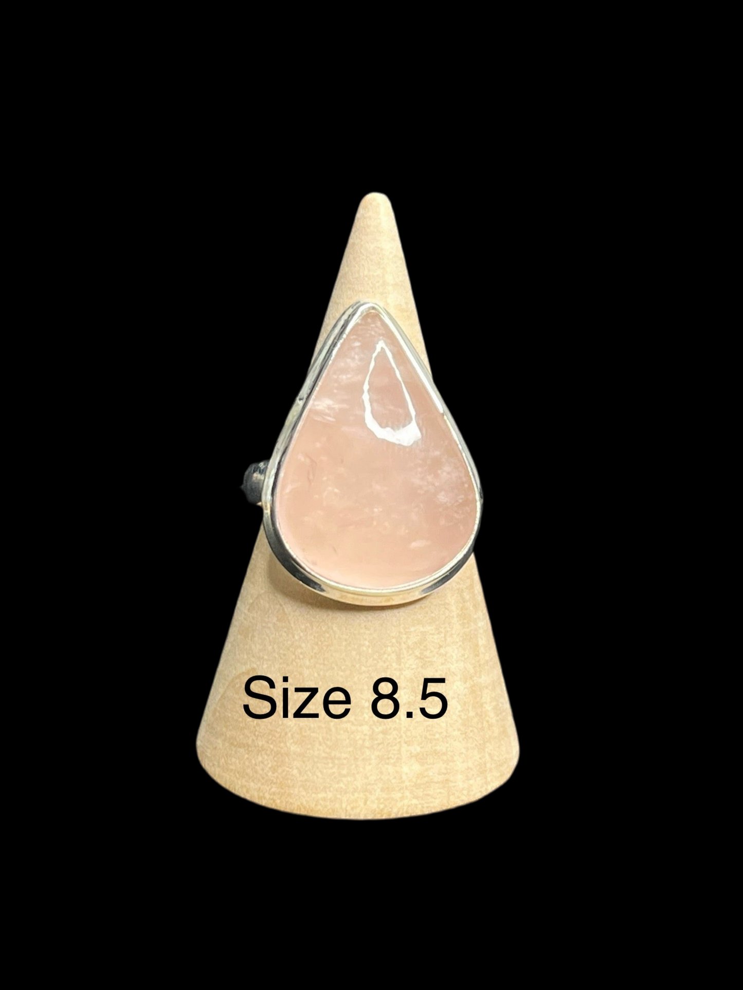 Rose Quartz Sterling Silver Rings