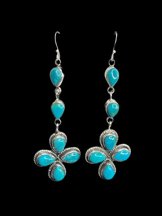 Kingman Turquoise Statement Earrings