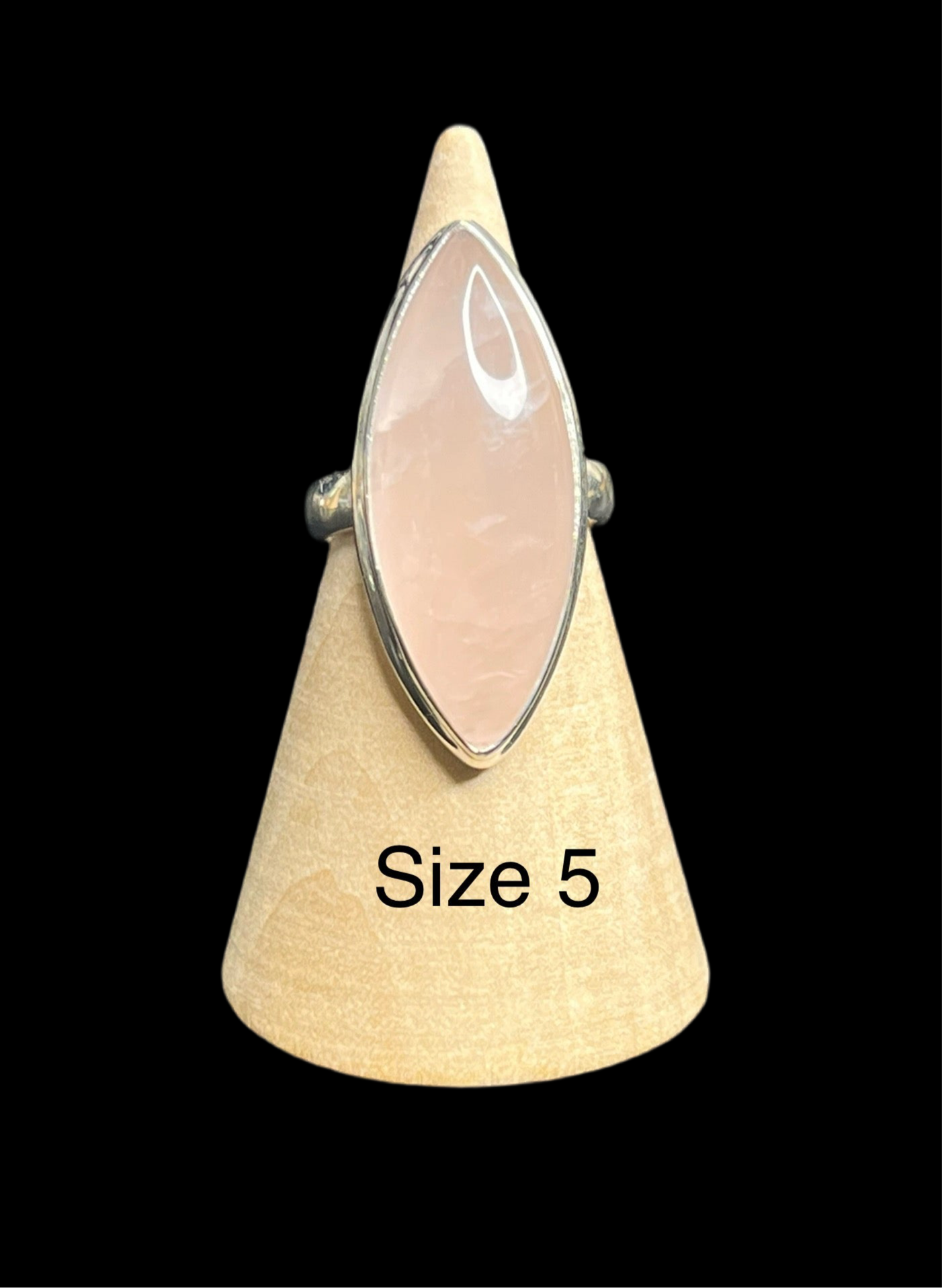 Rose Quartz Sterling Silver Rings