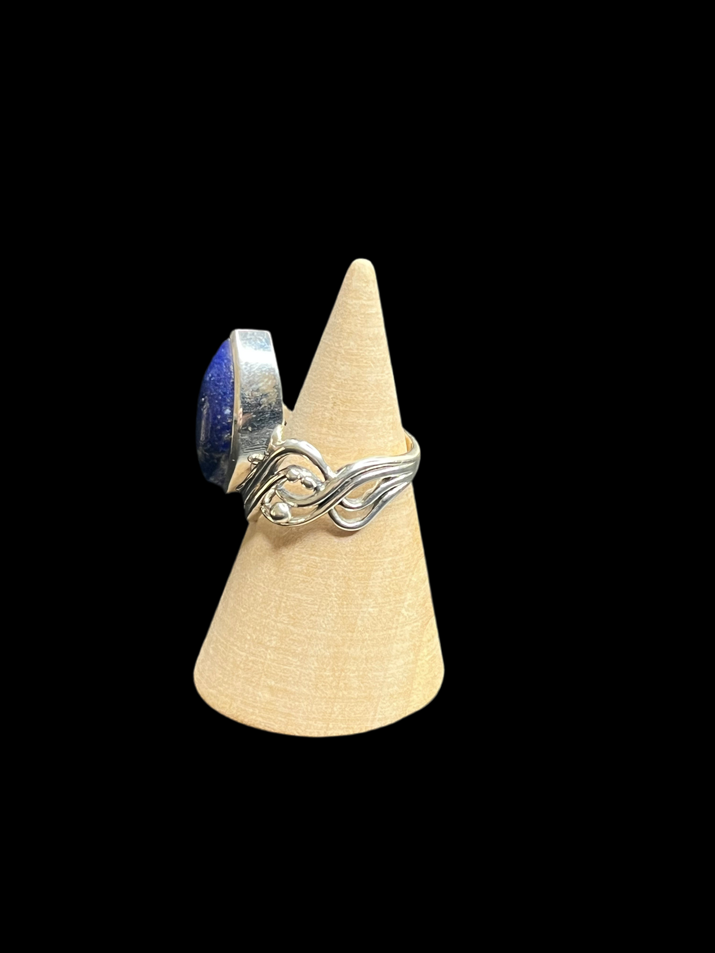 Lapis Lazuli Sterling Silver Ring - size 7