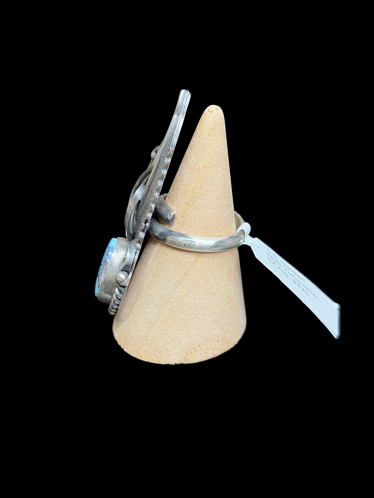 Navajo - Jimmy Lee - Golden Hills Turquoise Ring - Adjustable