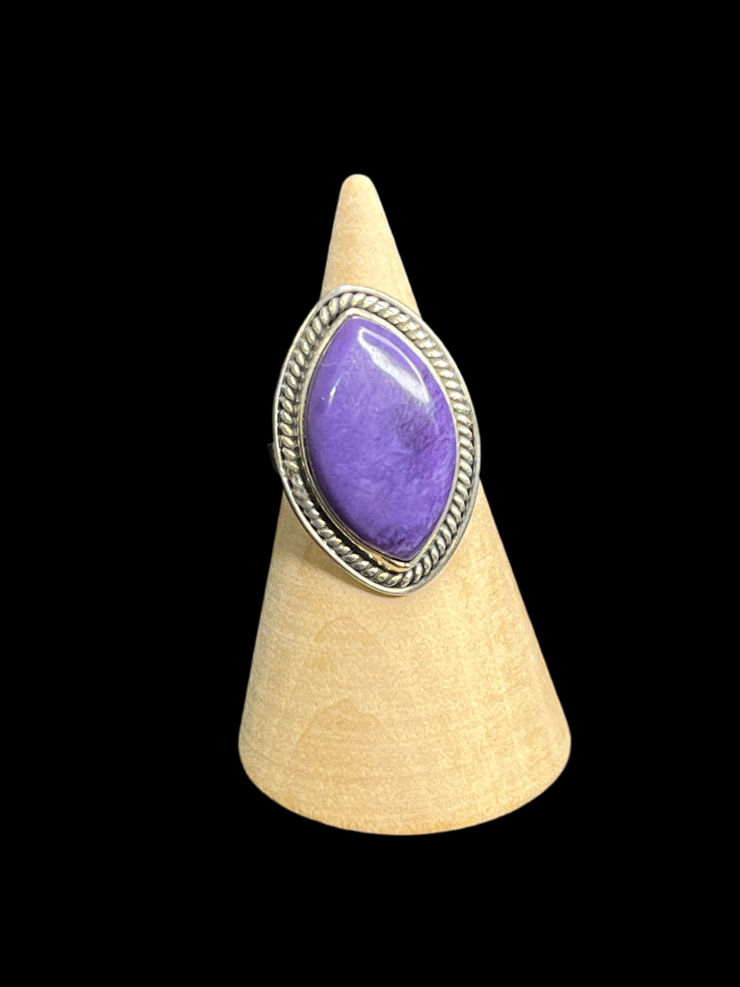 Marquise Natural Stone Sterling Silver Rings