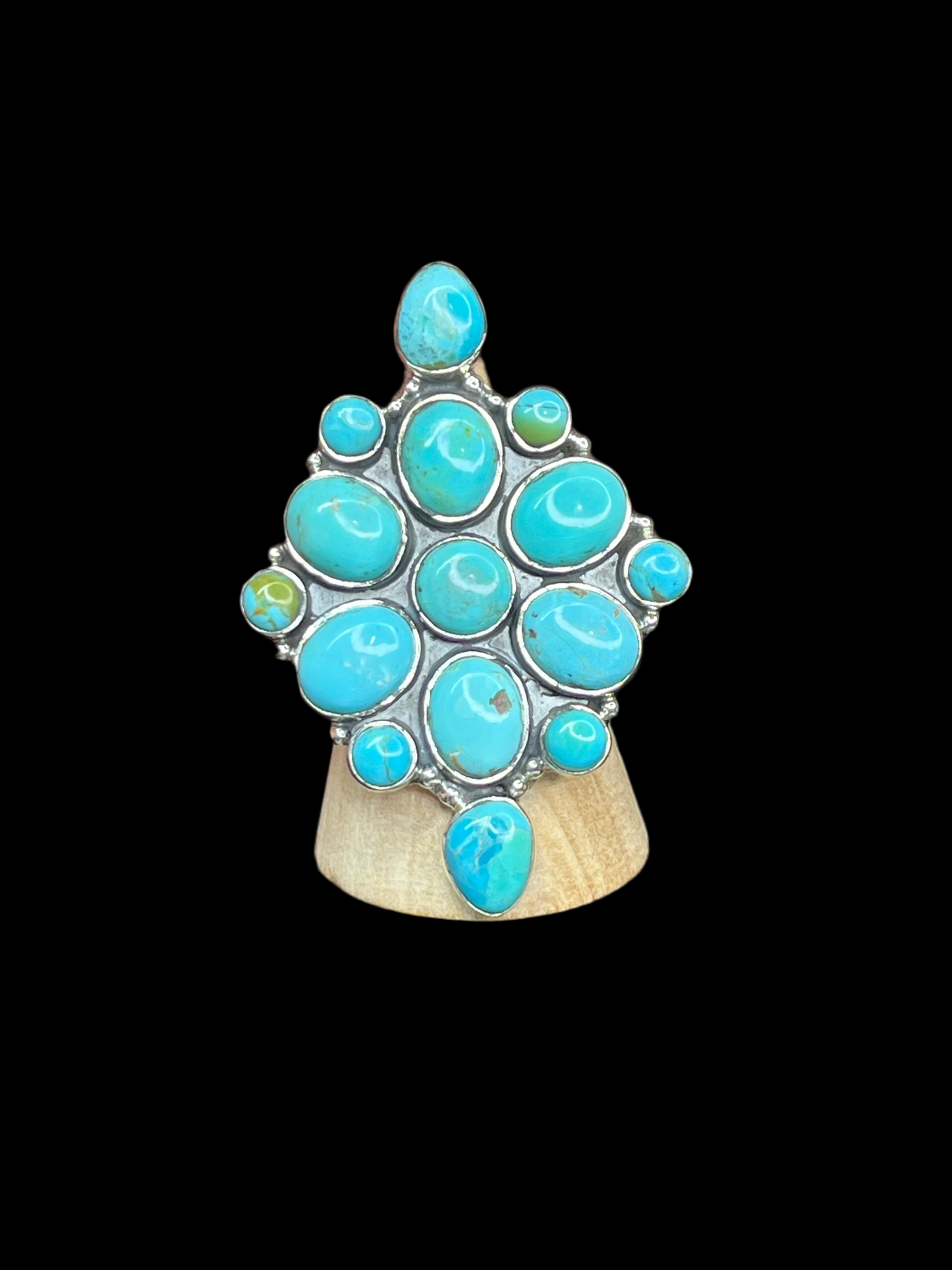 Dahlia Cluster Statement Rings - Adjustable