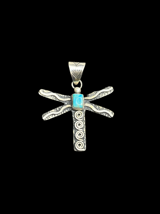 Turquoise Dragonfly Pendant