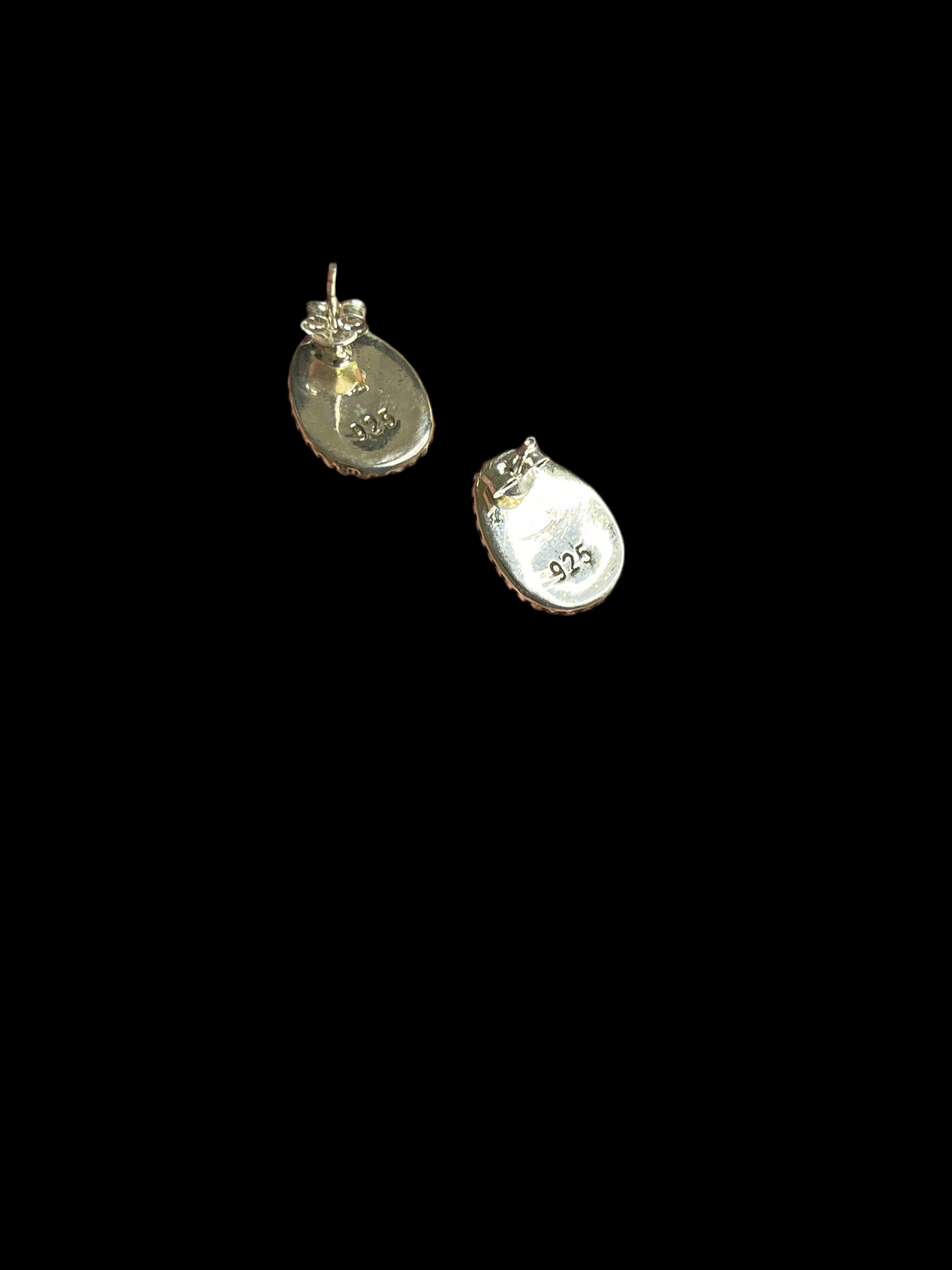 Aurora Opal Sterling Silver Stud Earrings