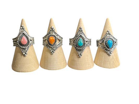 Southwestern Sterling Silver Band Rings