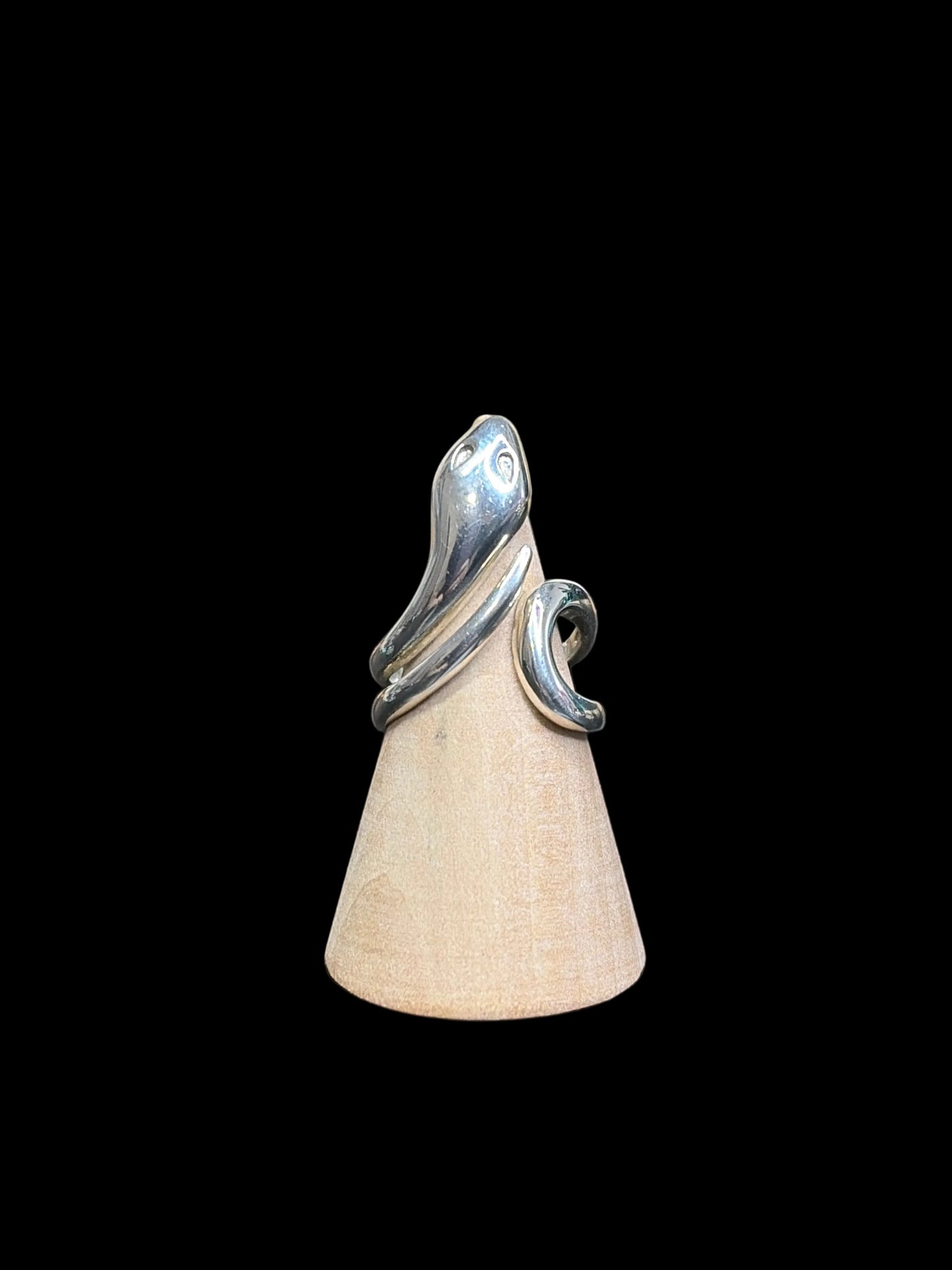 The Silver Snake Ring - Adjustable