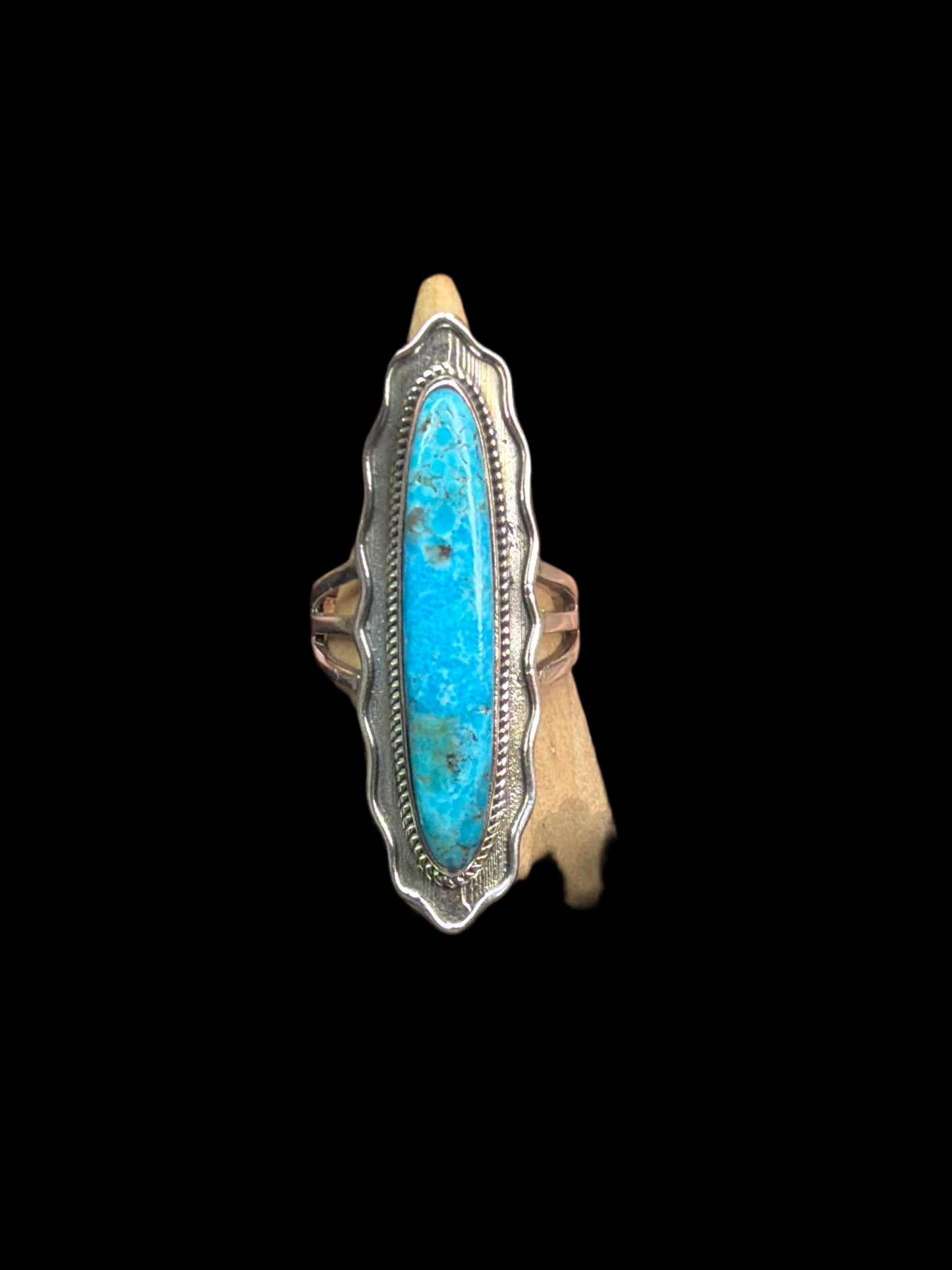 Statement Kingman Turquoise Rings