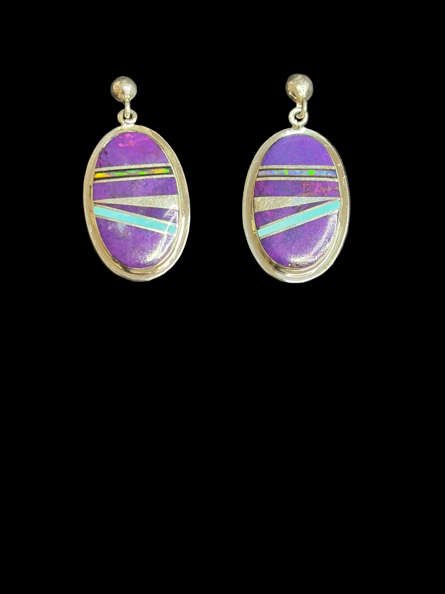 Sugilite & Lab Opal Inlay Set