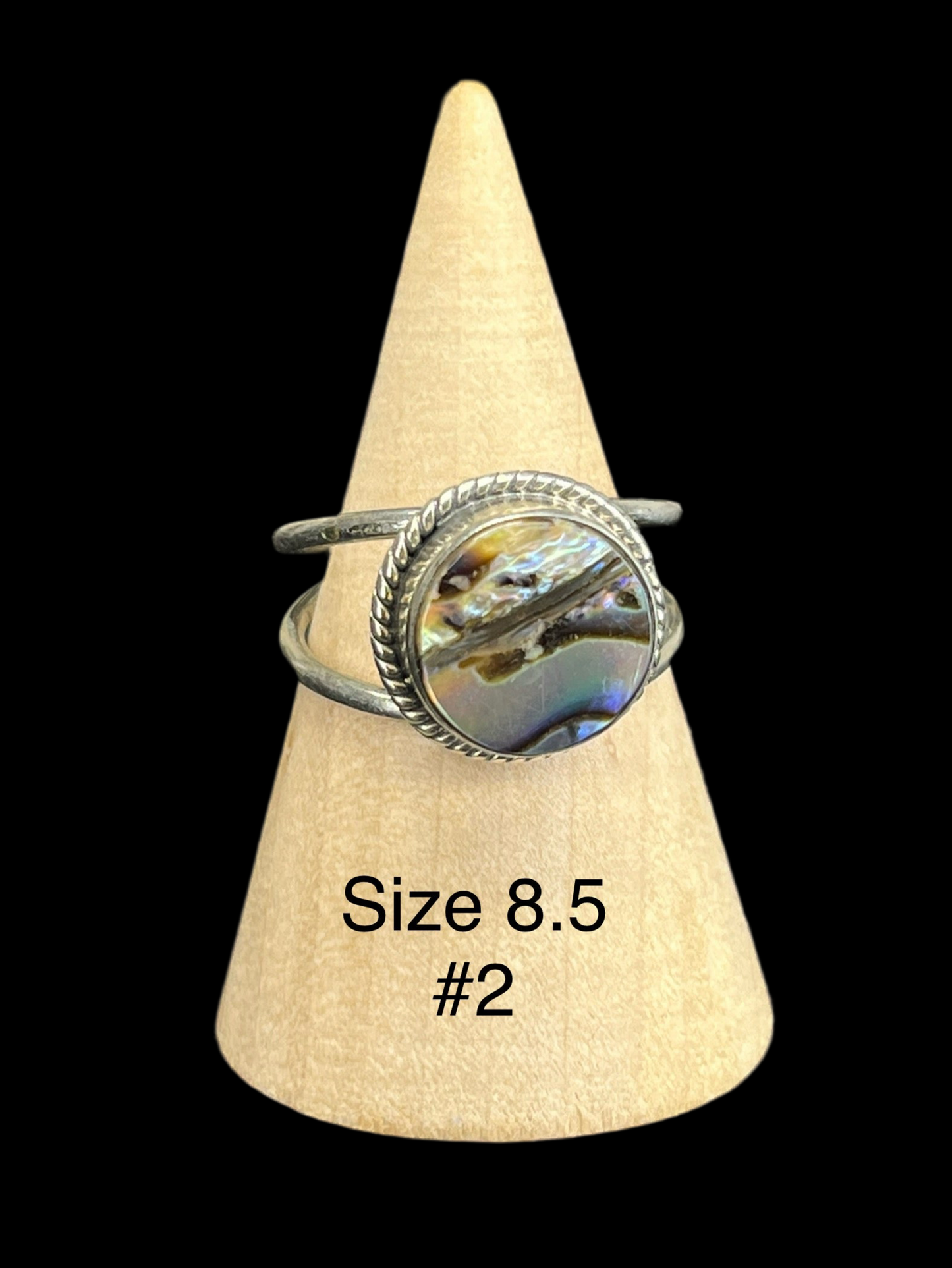 Abalone Sterling Silver Rings