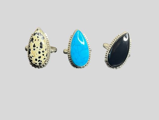 Southwestern Horseshoe Design Sterling Silver Rings