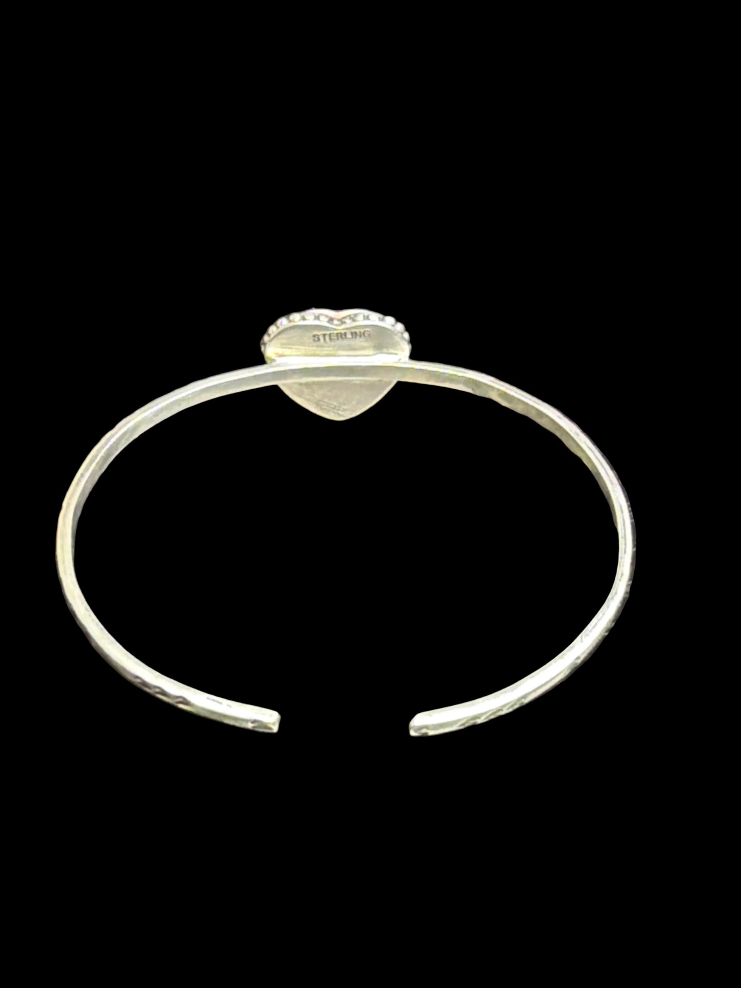 Handcrafted Pink Conch Heart Cuff