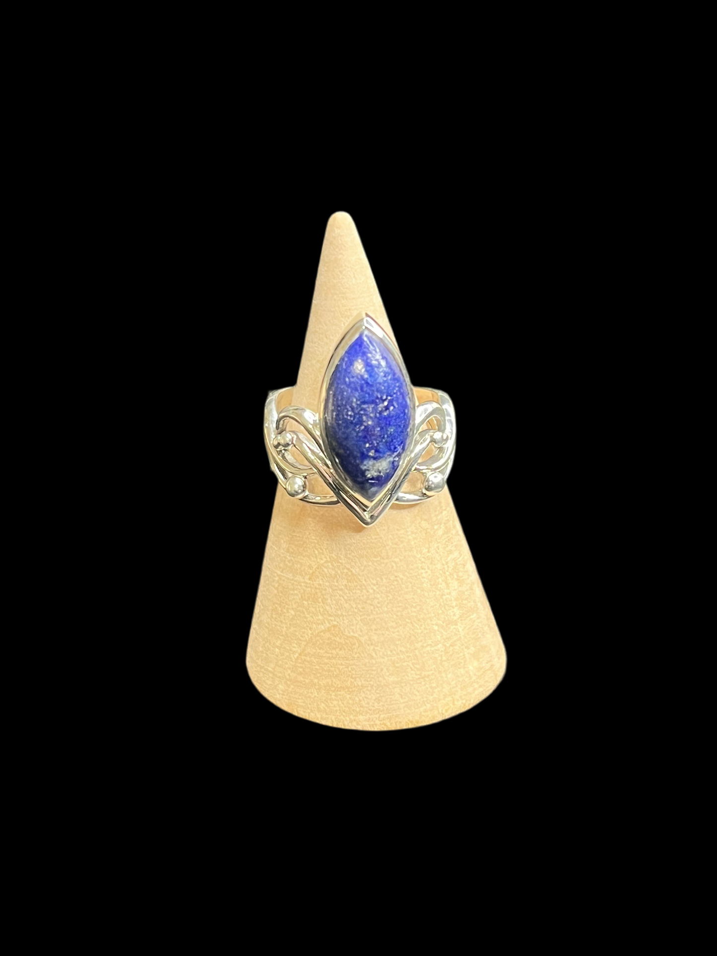 Lapis Lazuli Sterling Silver Ring - size 7