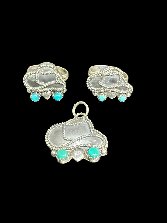 Handcrafted Kingman Turquoise Hats