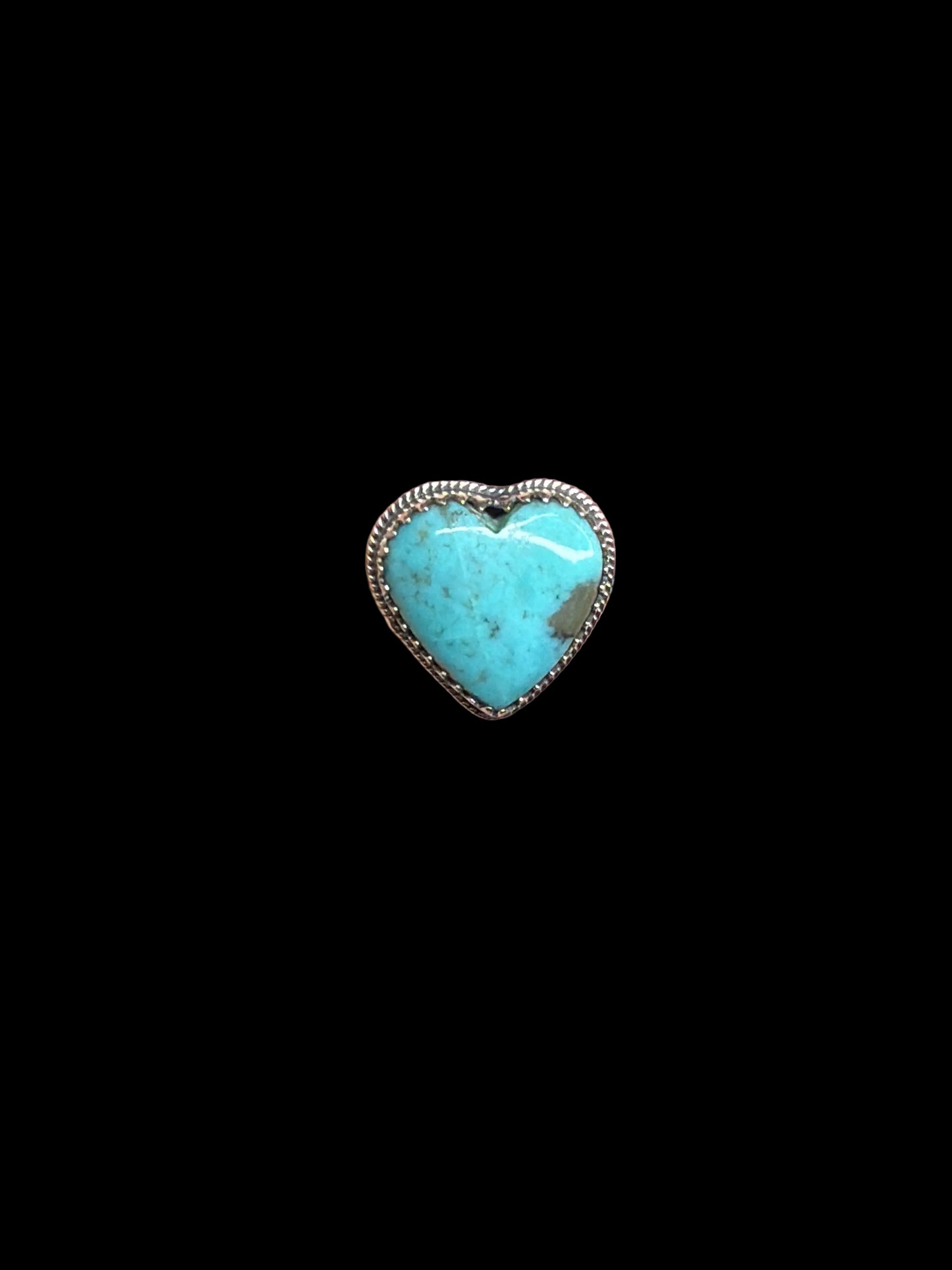 The Arizona Turquoise Heart Rings