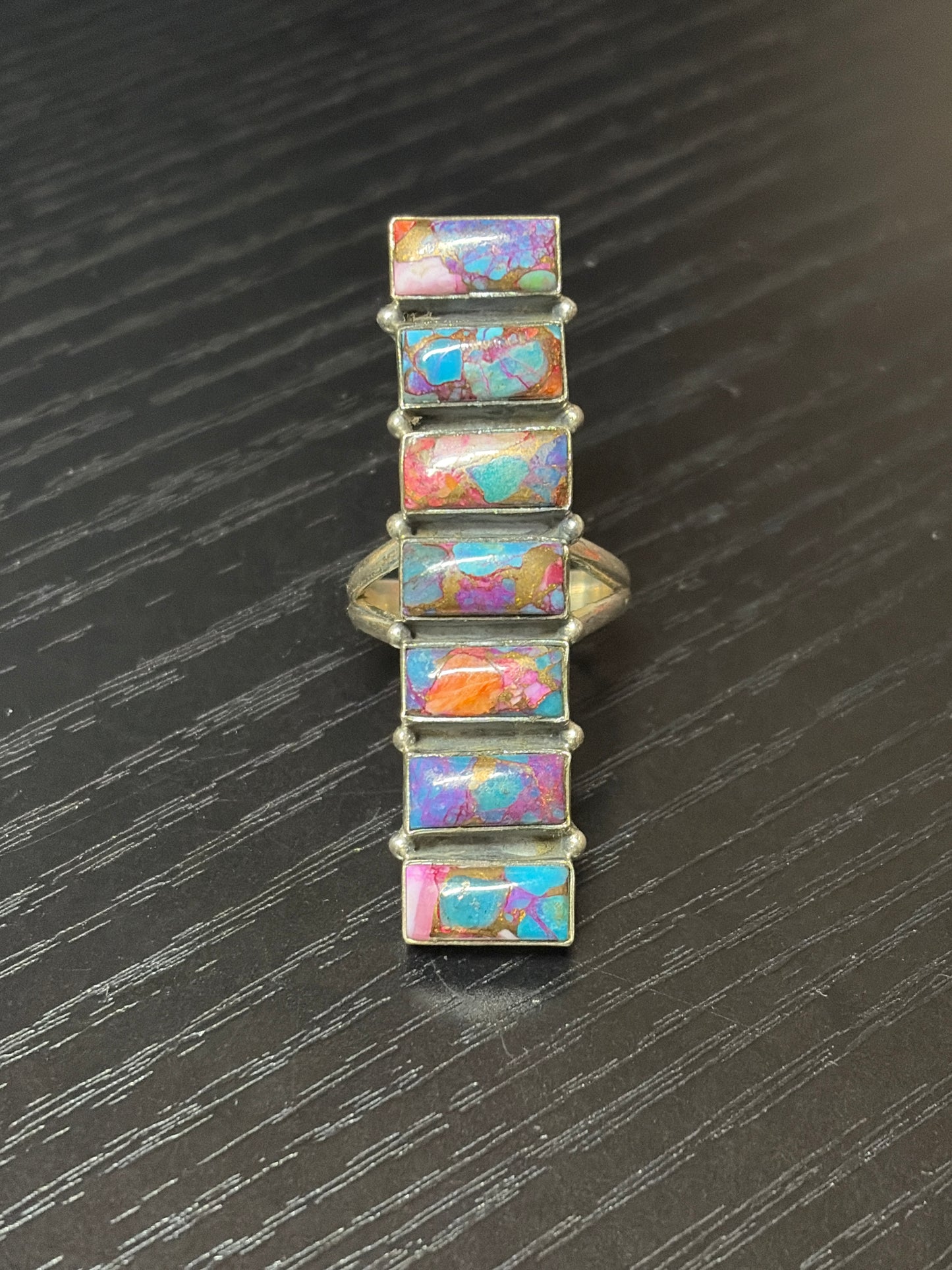 Pink Dahlia Statement Rings - size 8