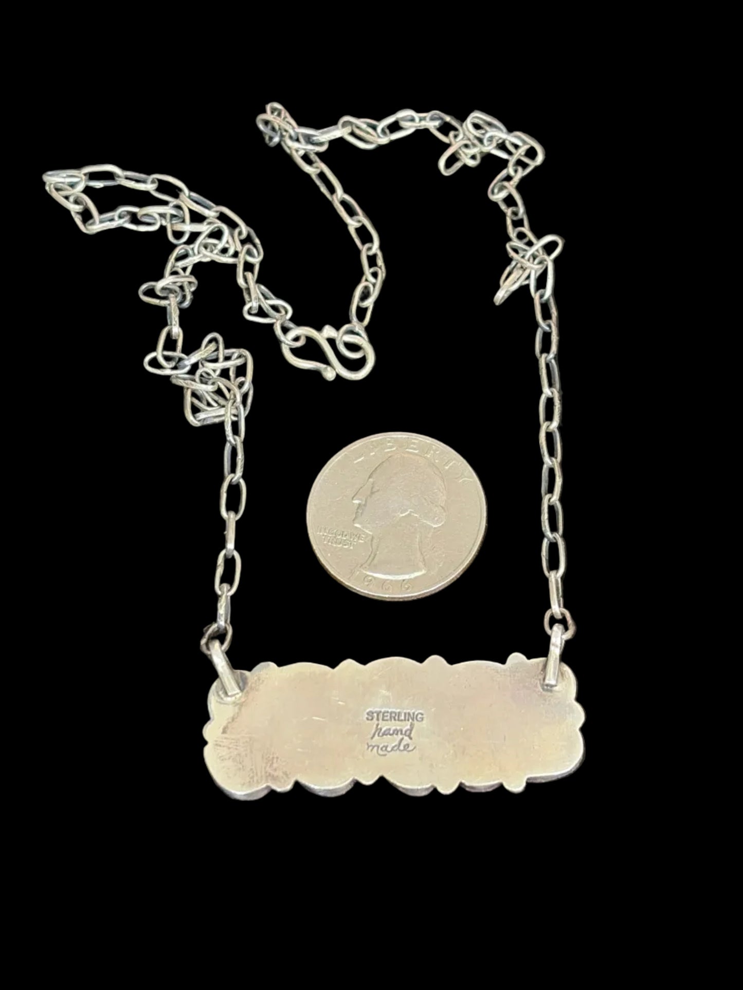 Handcrafted Multi-Stone Pink Conch Bar Necklace
