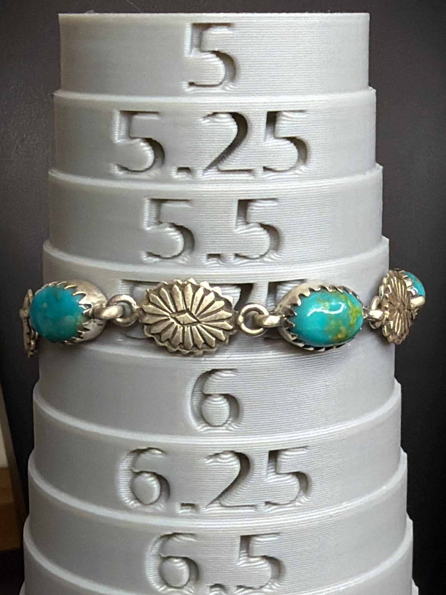 Handcrafted Sonoran Turquoise & Concho Bracelet