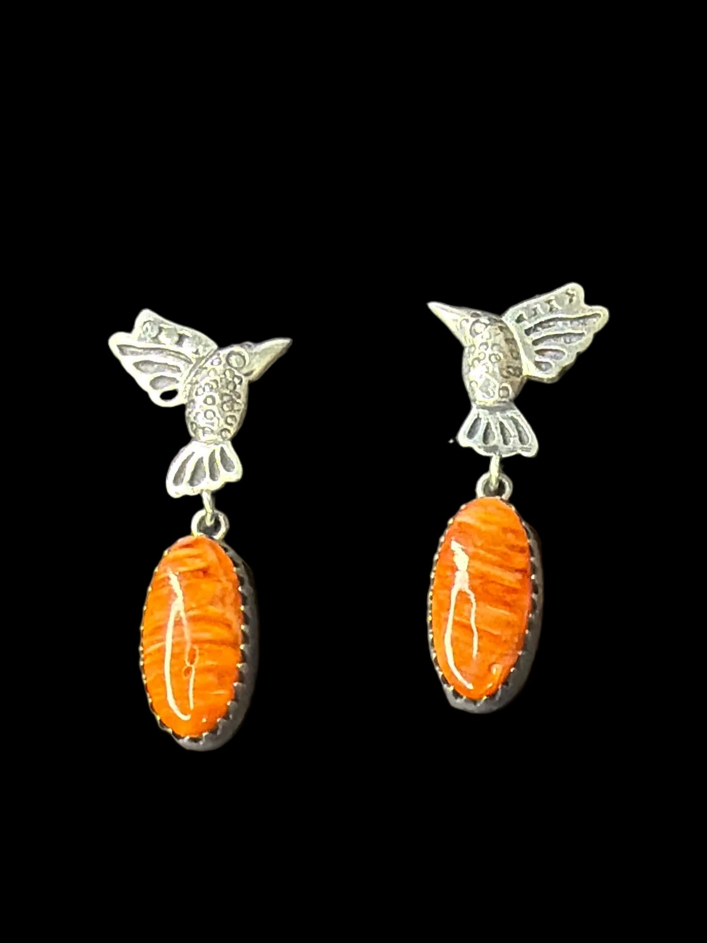 Handcrafted Hummingbird Drop Earrings