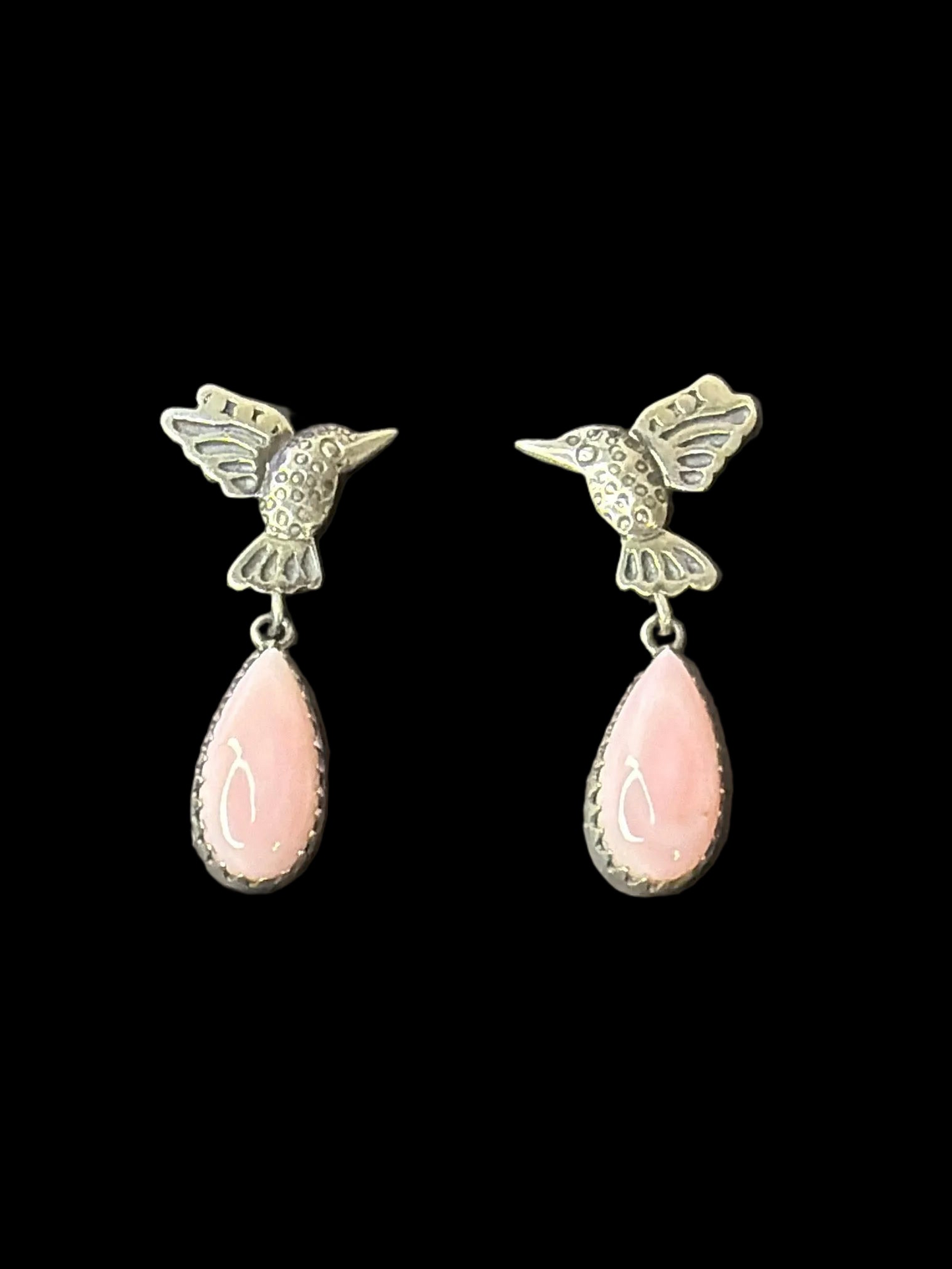 Handcrafted Hummingbird Drop Earrings