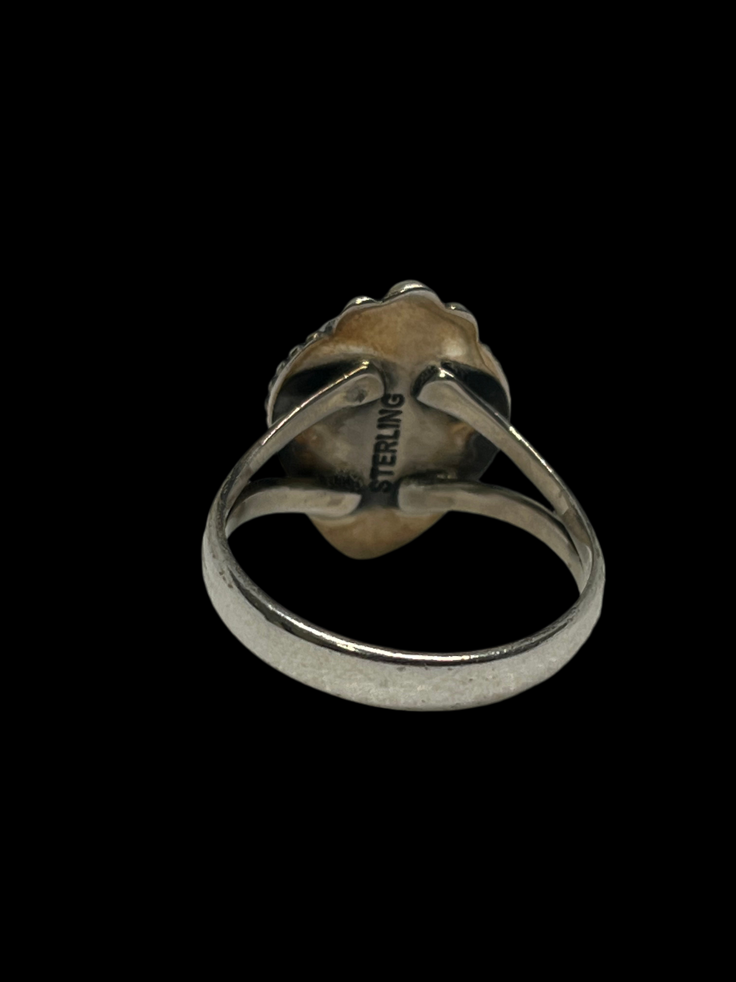 Purple Spiny Oyster Sterling Silver Ring - Size 10