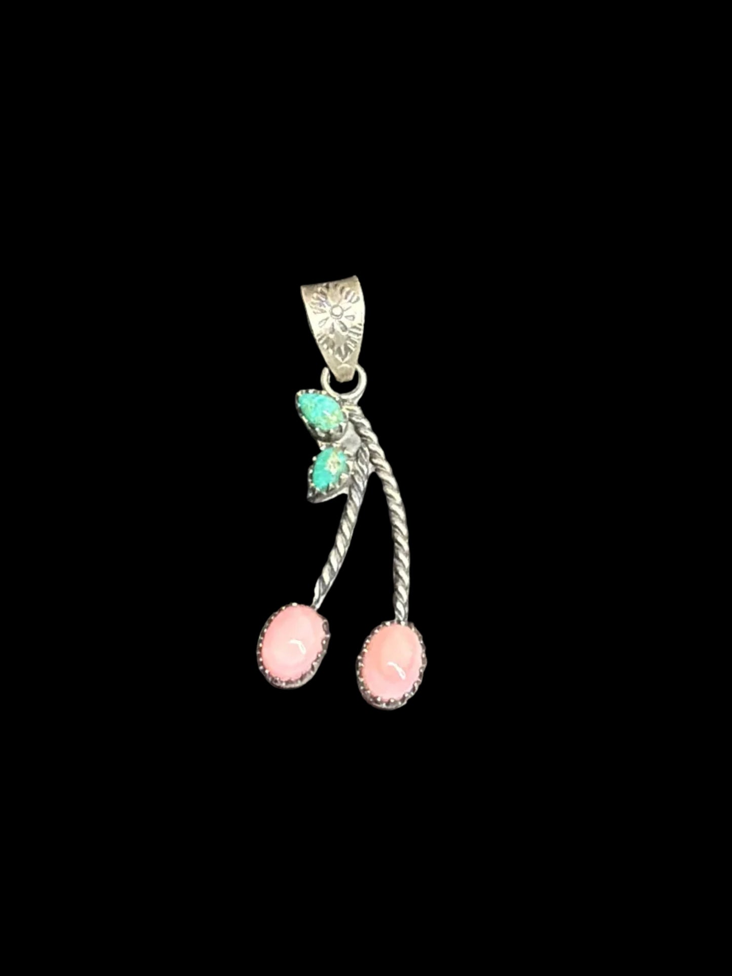 Handcrafted Pink Conch Cherry Pendants