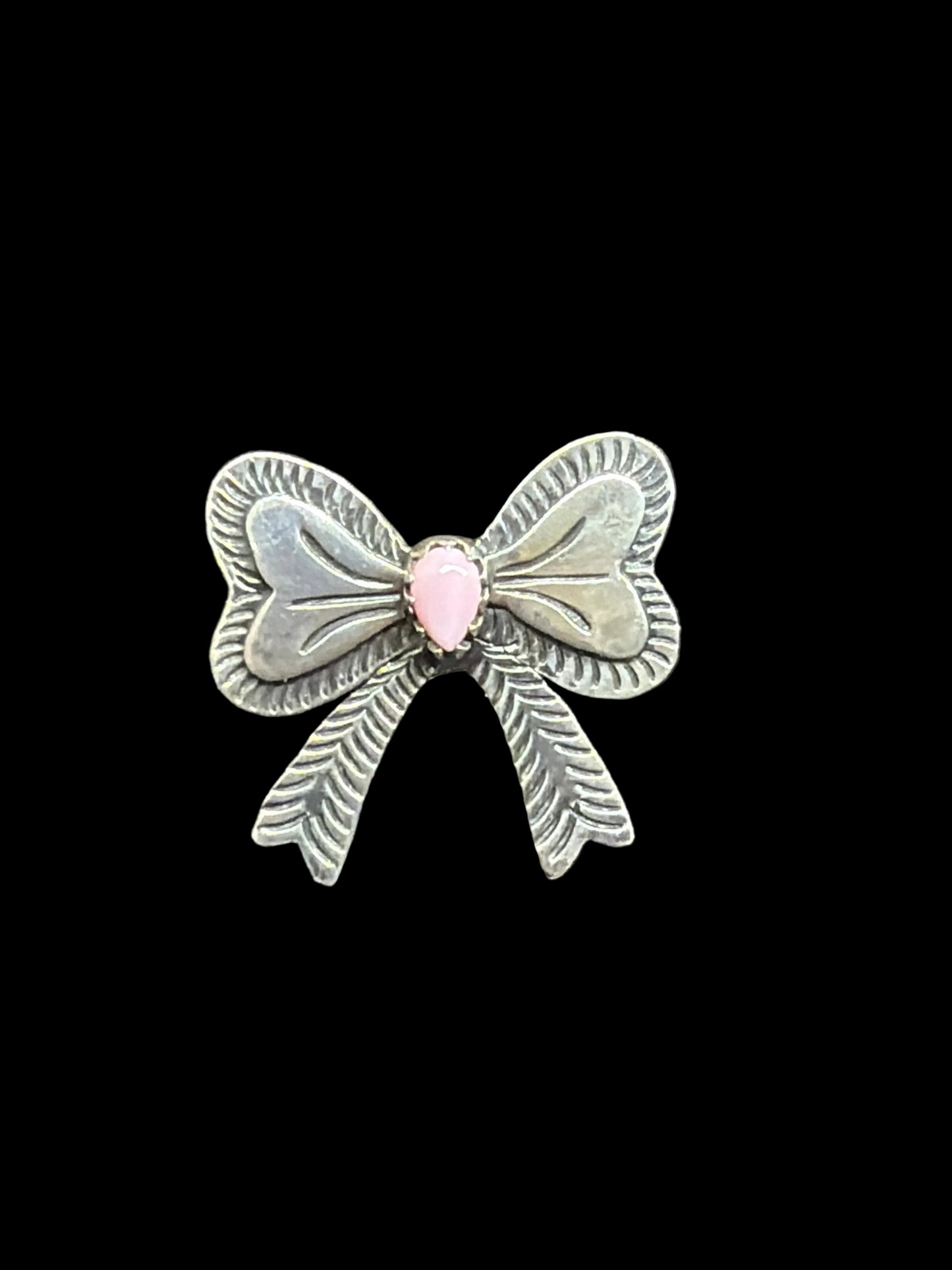 Handcrafted Natural Stone Bow Rings