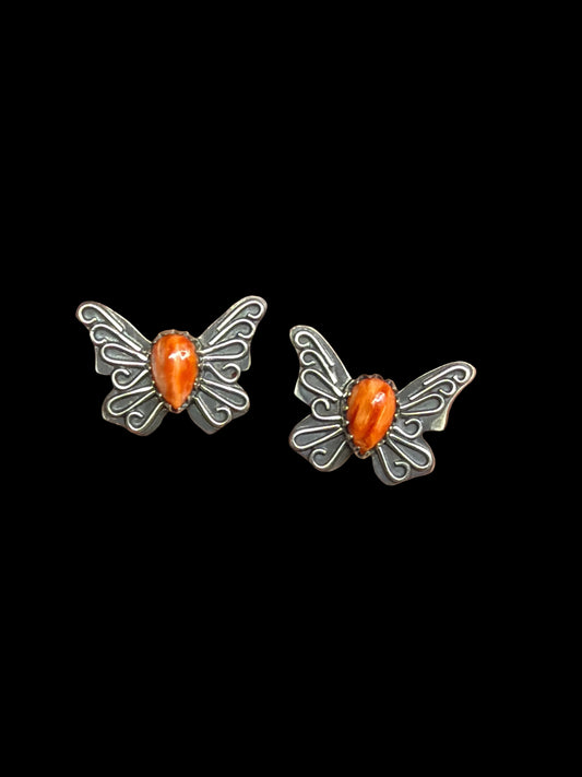 Handcrafted Spiny Oyster Butterfly Earrings