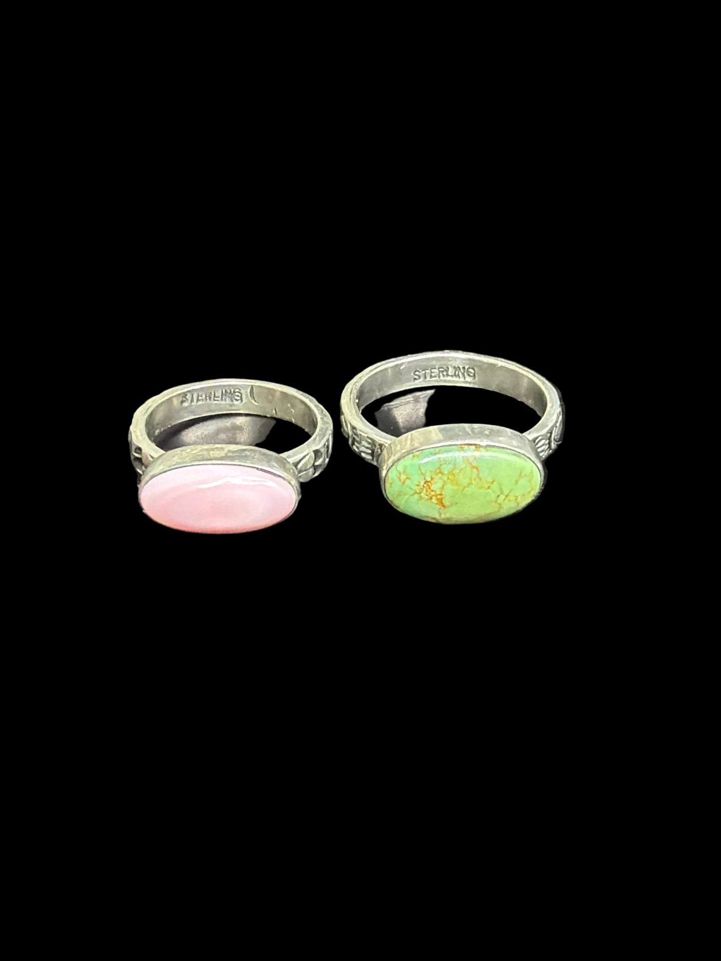 Handcrafted Natural Stone Rings