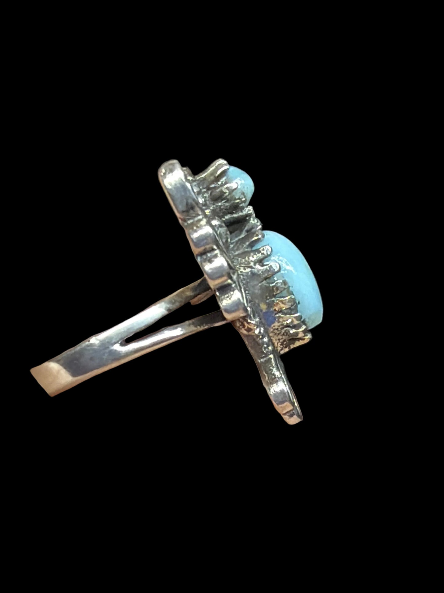 Larimar Hummingbird Rings